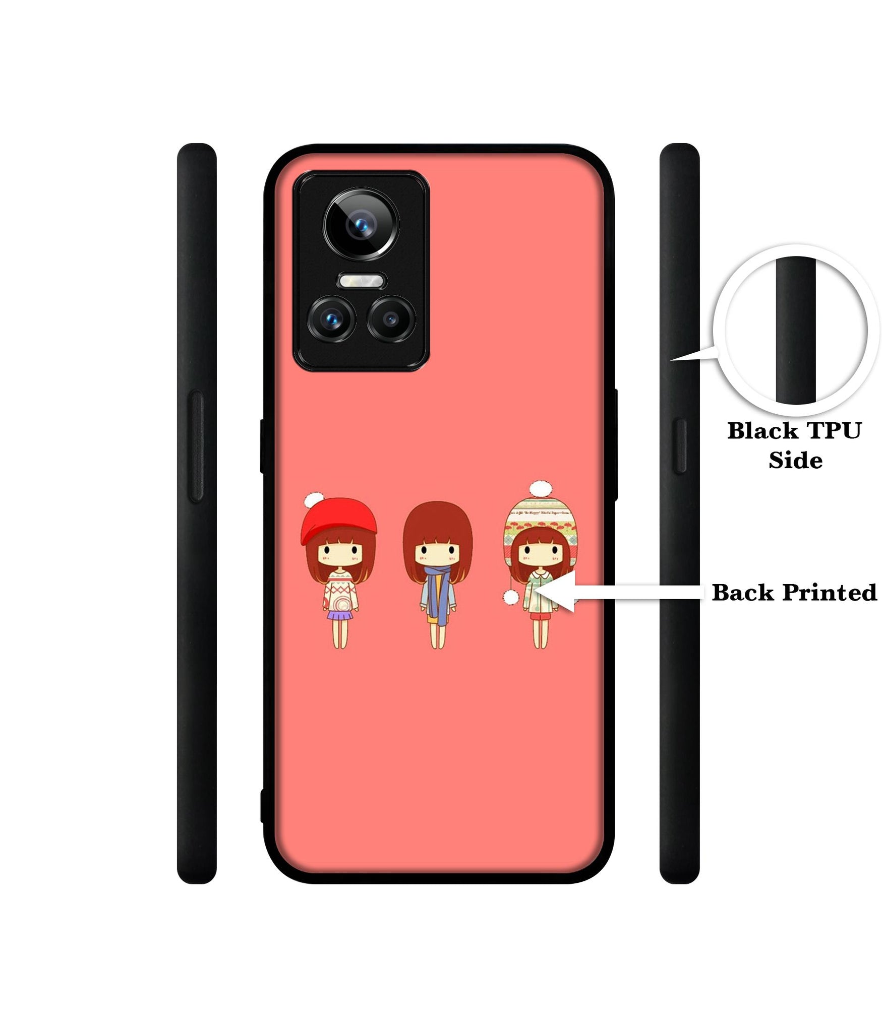 Cute Girls Designer 2D Printed Back Case Cover for Realme GT Neo 3 5G