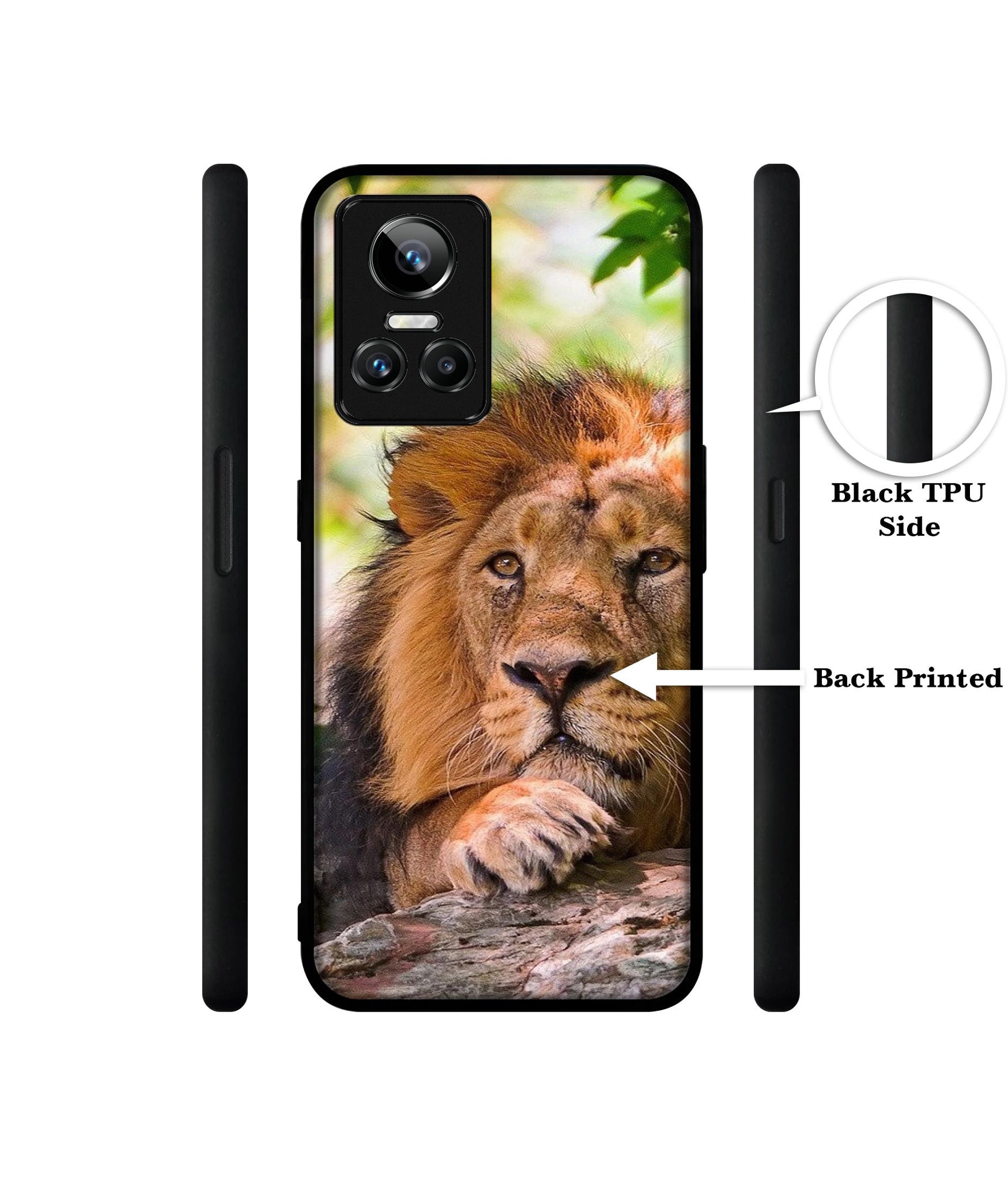 Tiger Pattern Print Designer 2D Printed Back Case Cover for Realme GT Neo 3 5G