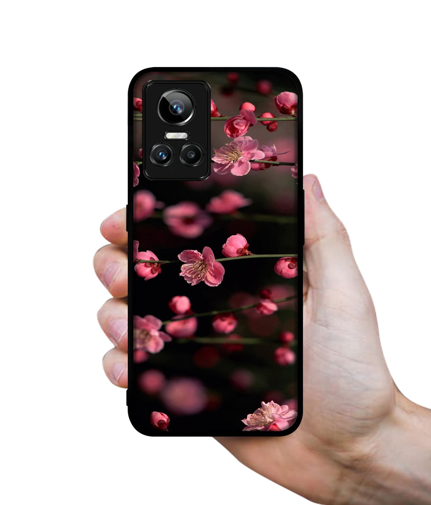 Pink Flowers Designer 2D Printed Back Case Cover for Realme GT Neo 3 5G