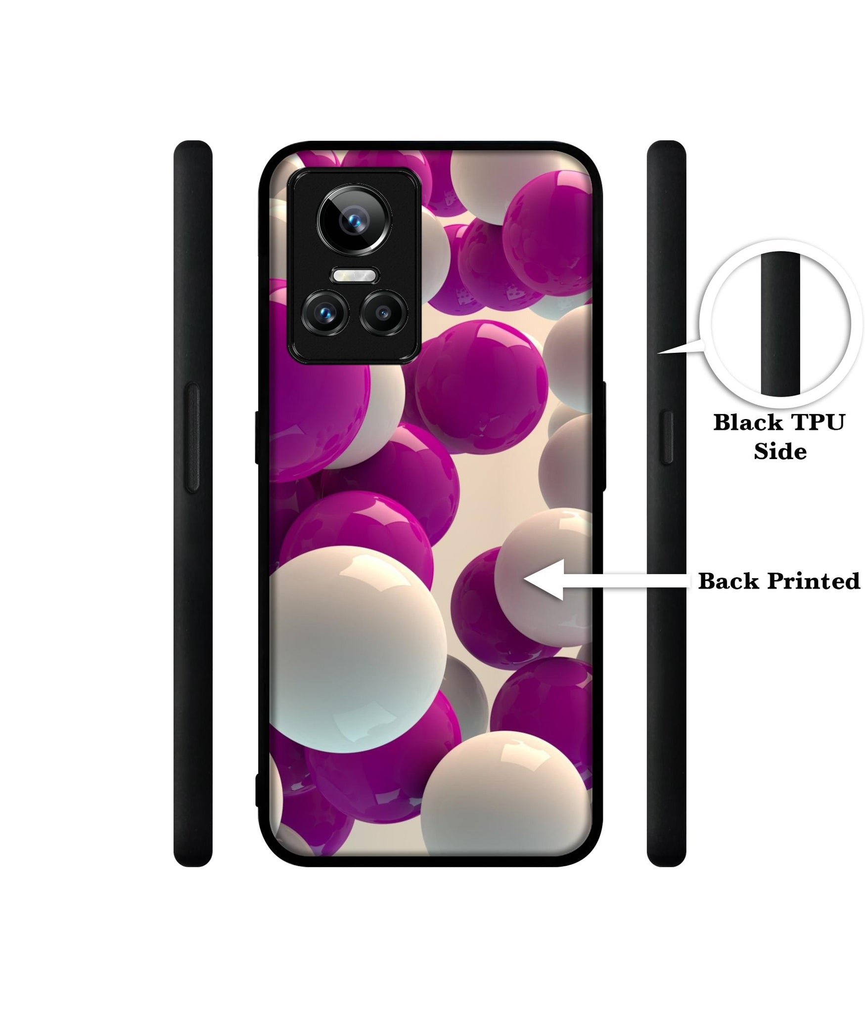 3D Balloons Designer 2D Printed Back Case Cover for Realme GT Neo 3 5G