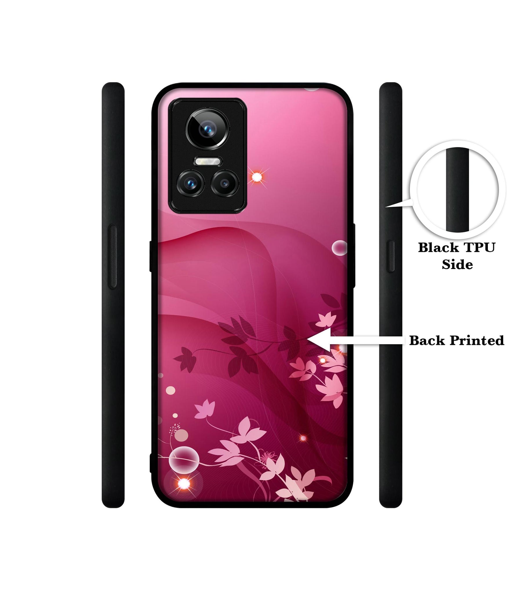 Pink Abstract Designer 2D Printed Back Case Cover for Realme GT Neo 3 5G