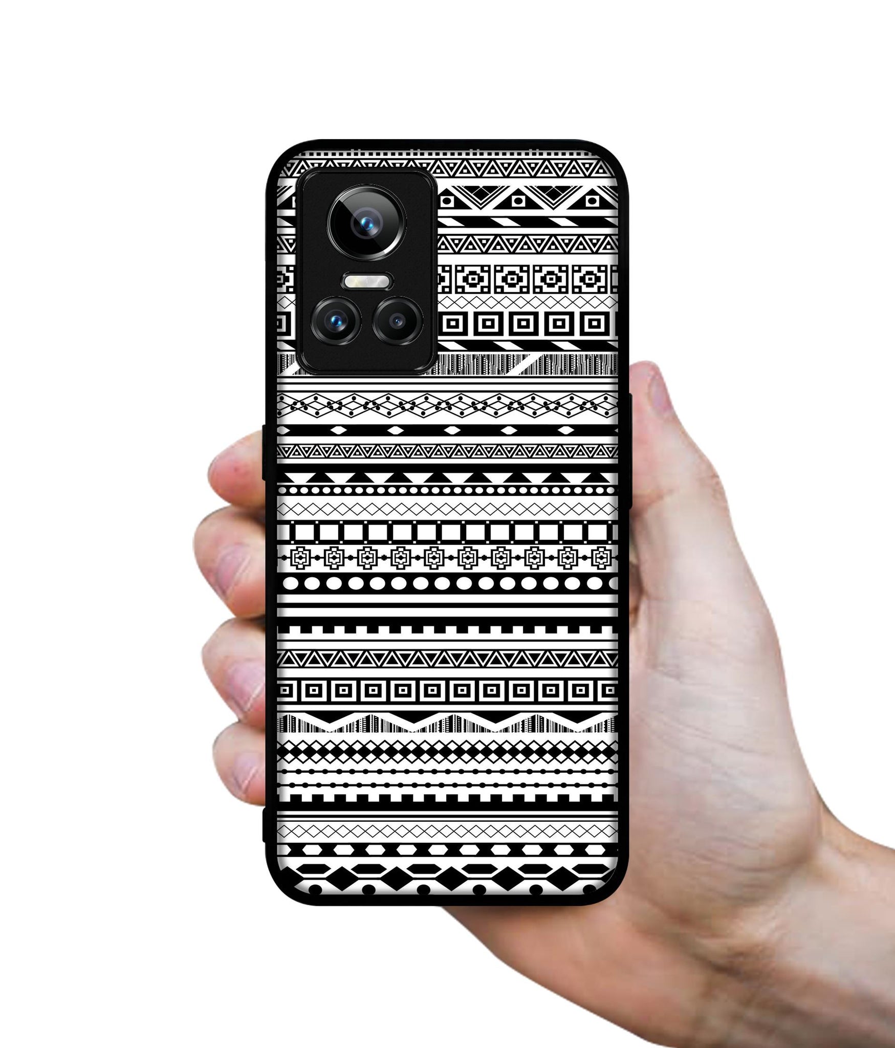Black & White Patterns Designer 2D Printed Back Case Cover for Realme GT Neo 3 5G