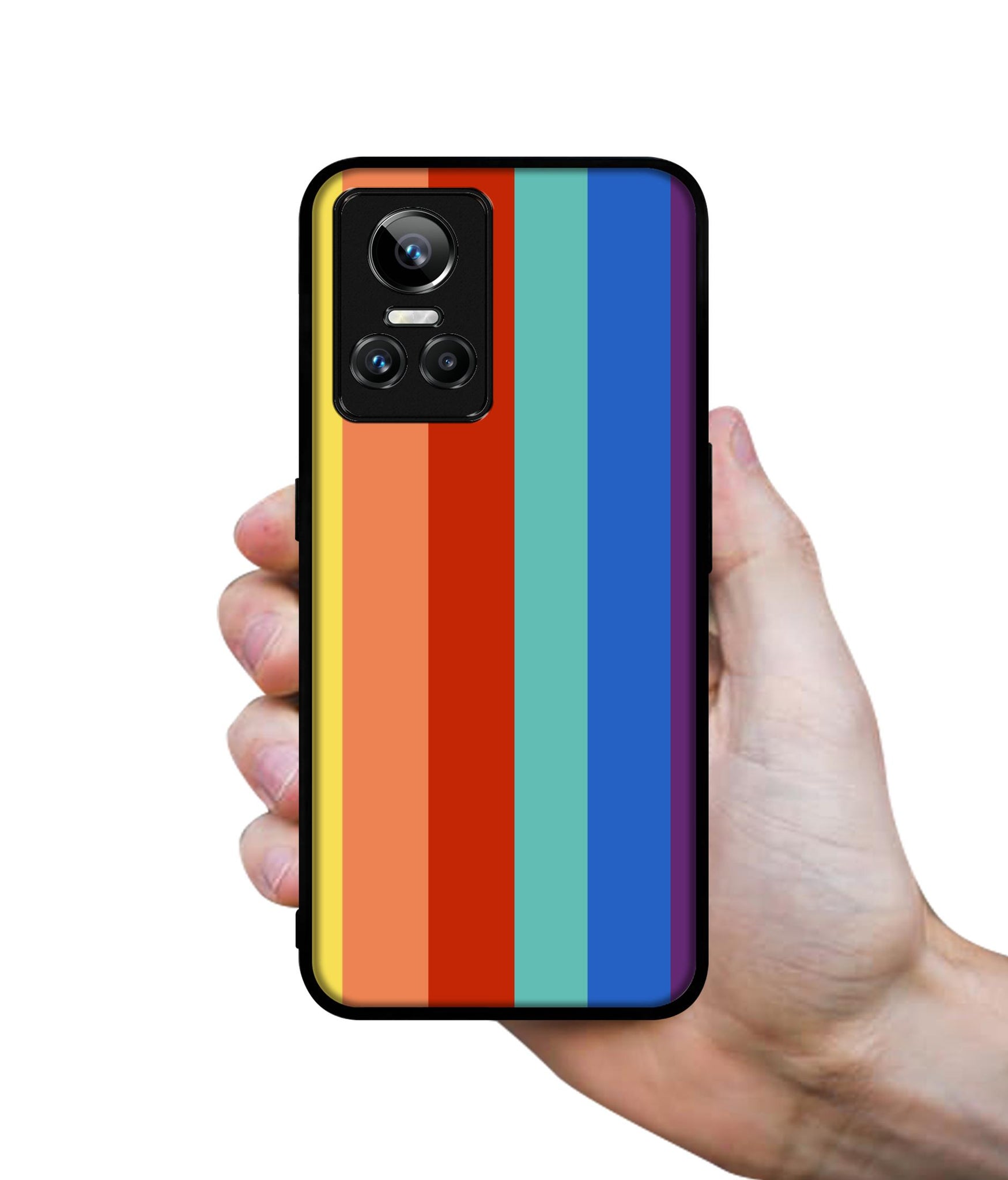 Rainbow Colors Designer 2D Printed Back Case Cover for Realme GT Neo 3 5G