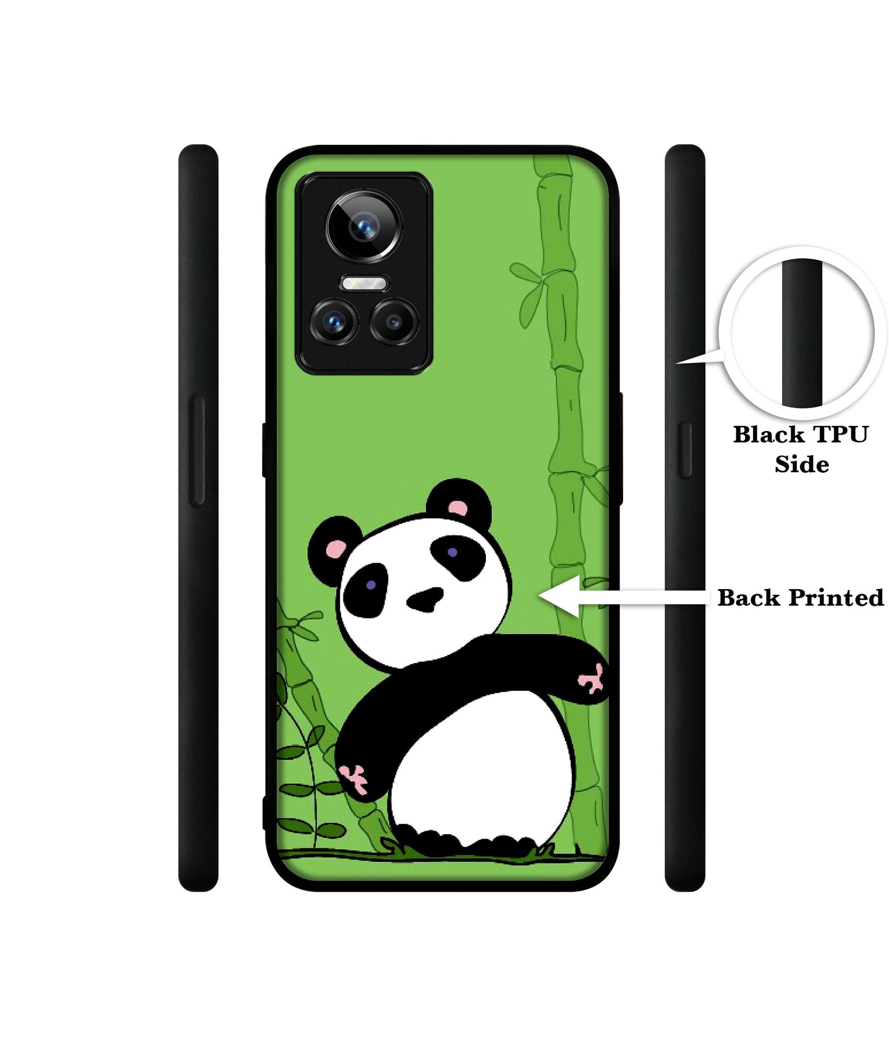 Panda with Bamboo Designer 2D Printed Back Case Cover for Realme GT Neo 3 5G
