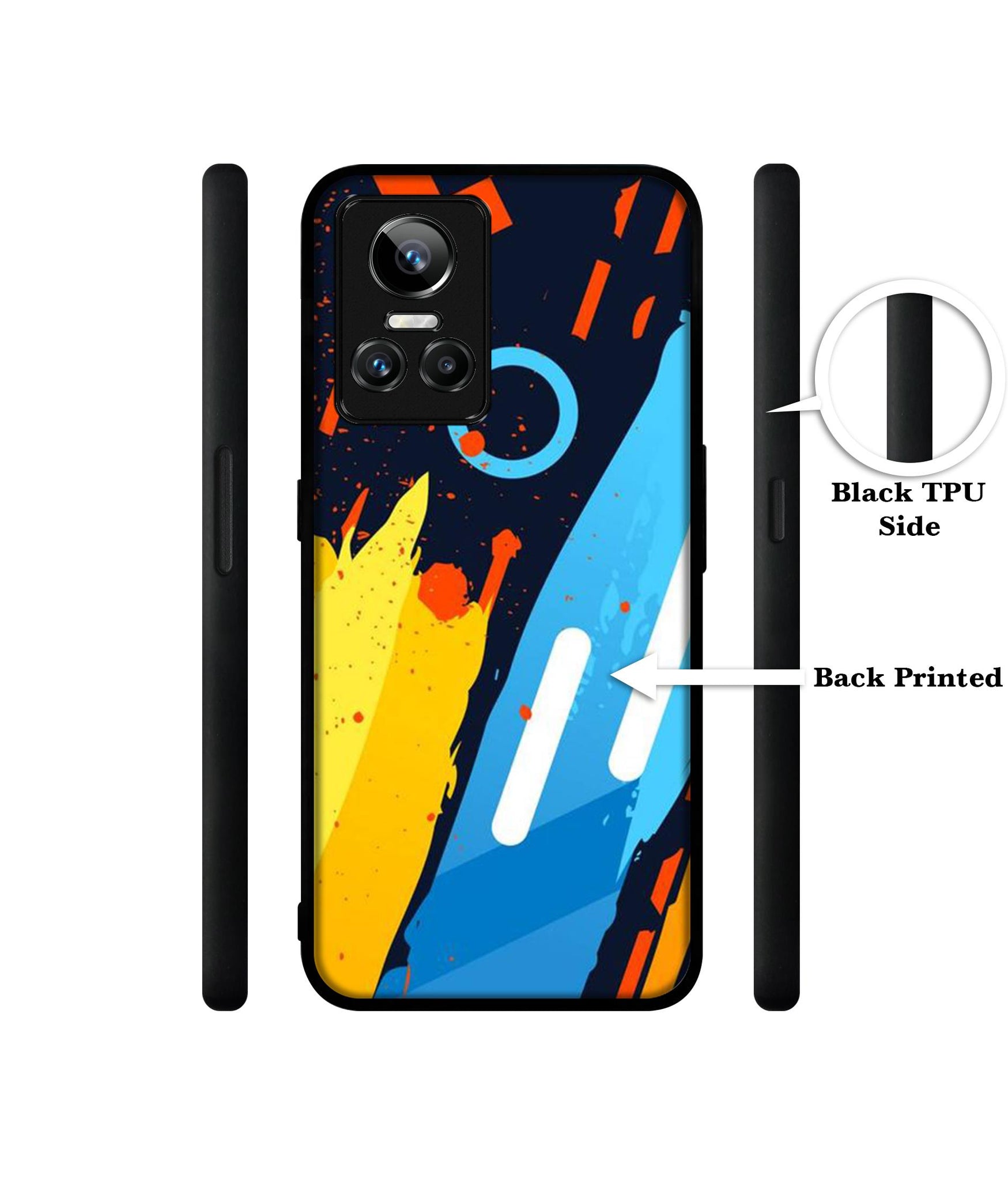 Abstract Stripes Geometric Figures Designer 2D Printed Back Case Cover for Realme GT Neo 3 5G