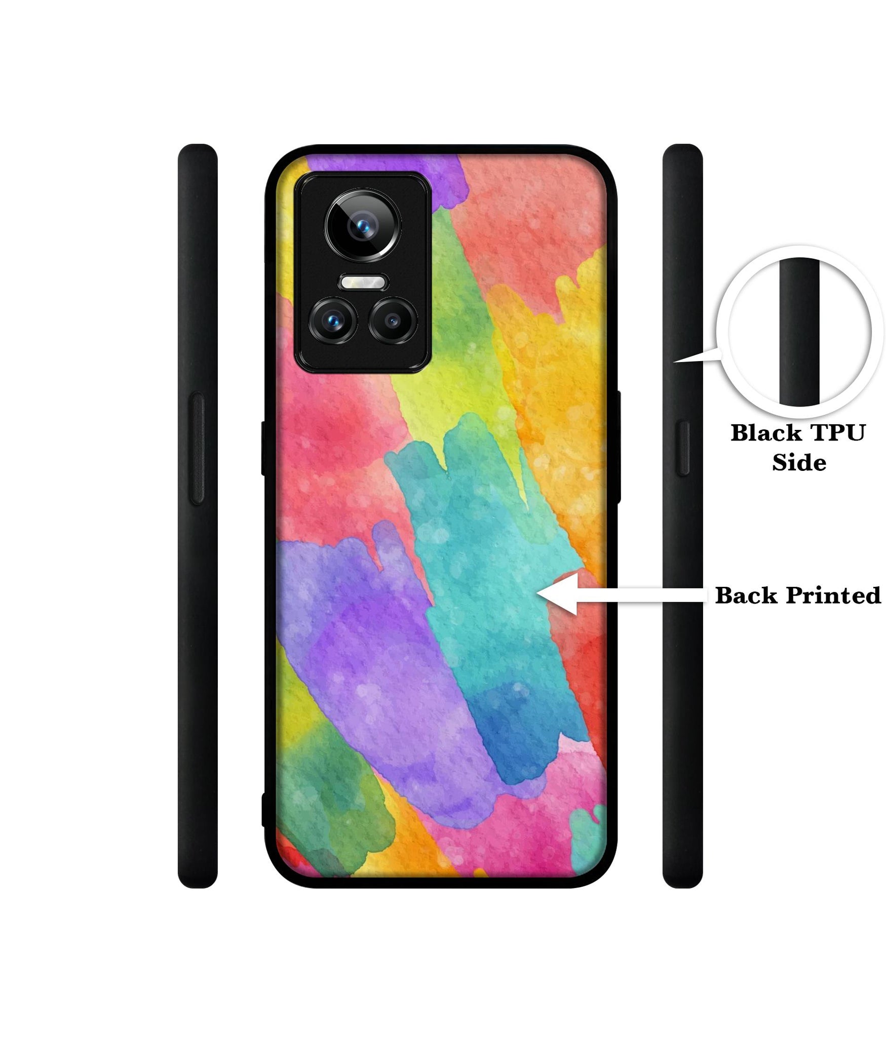 Water Paint Colorful Abstract Designer 2D Printed Back Case Cover for Realme GT Neo 3 5G
