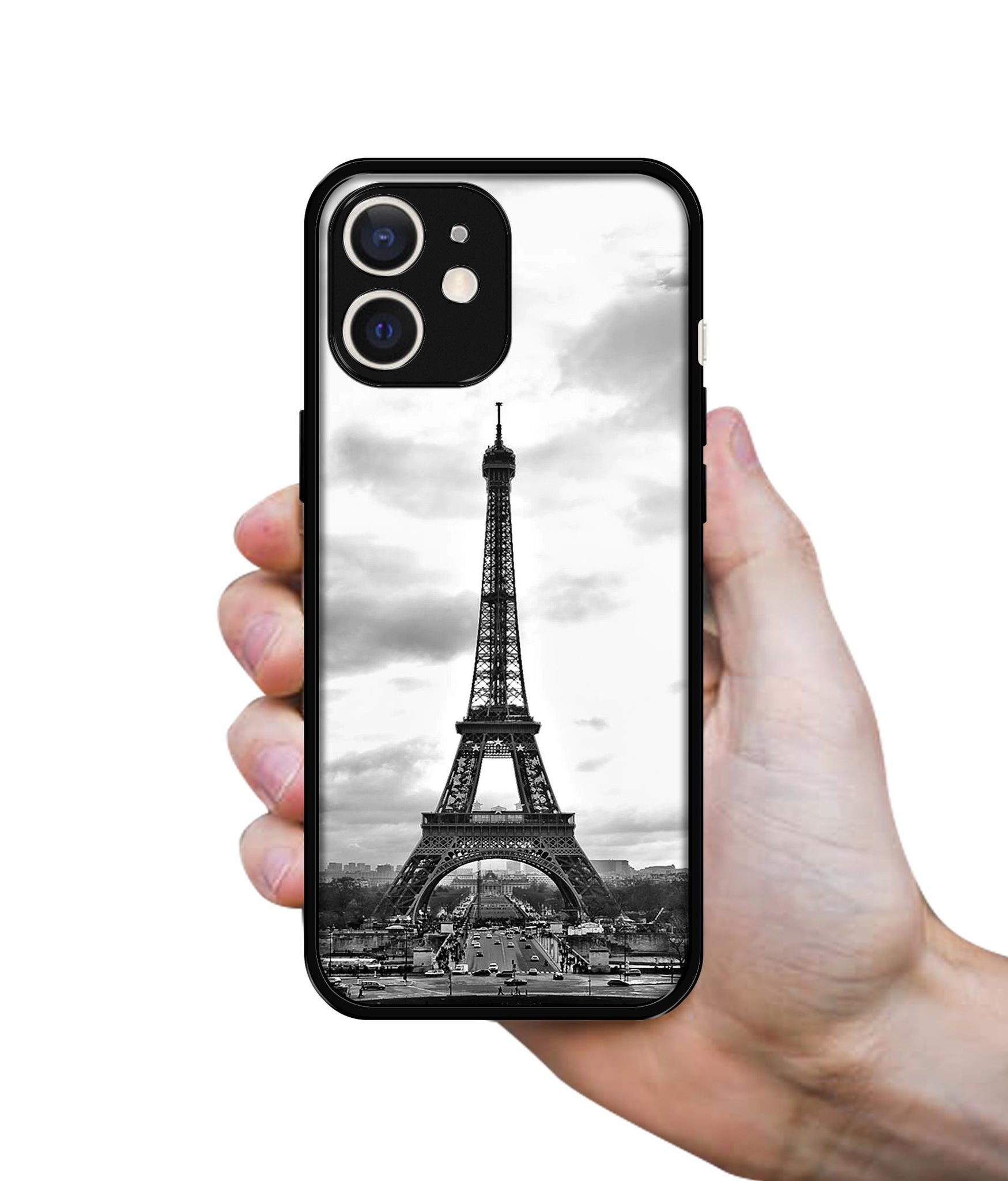 Eiffel Tower Design Designer 2D Printed Back Case Cover for Apple iPhone 12 Mini