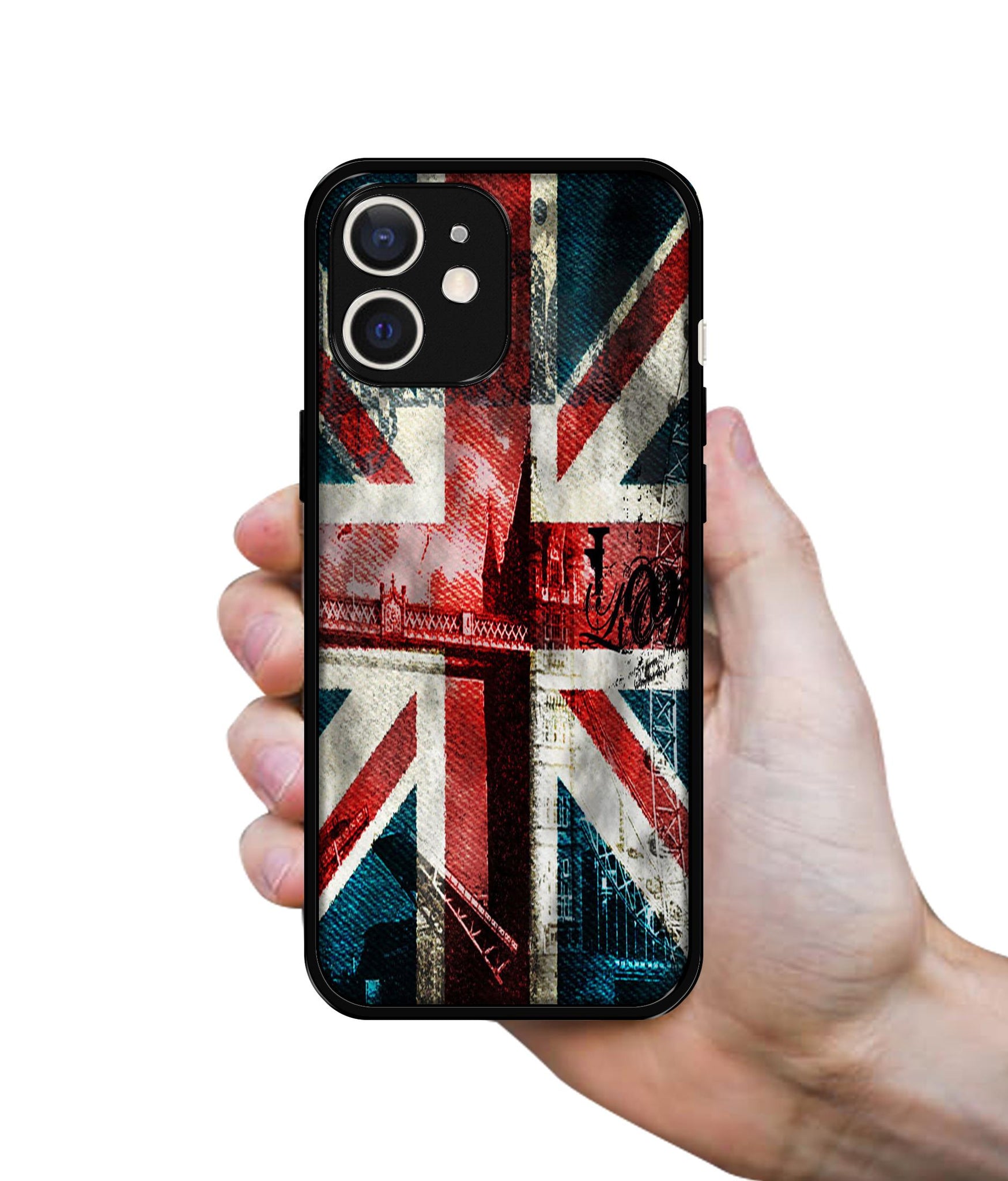 London Flag wallpaper Design Designer 2D Printed Back Case Cover for Apple iPhone 12 Mini