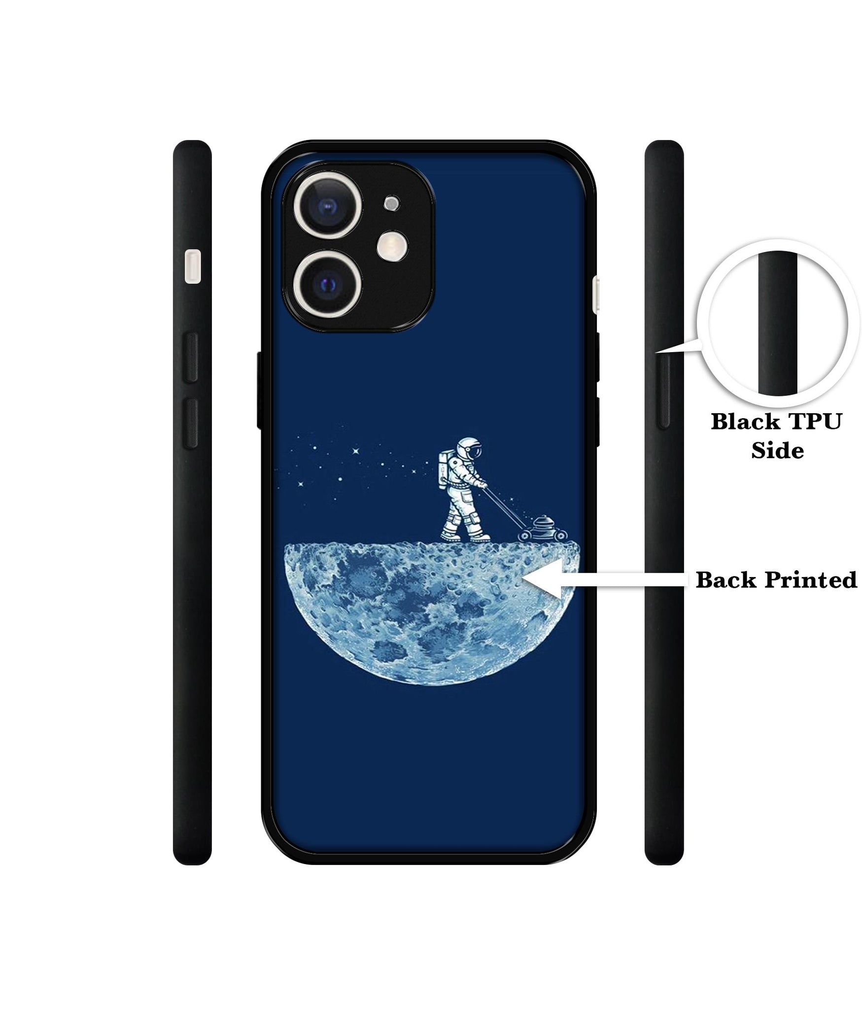 Moon Walk Design Designer 2D Printed Back Case Cover for Apple iPhone 12 Mini