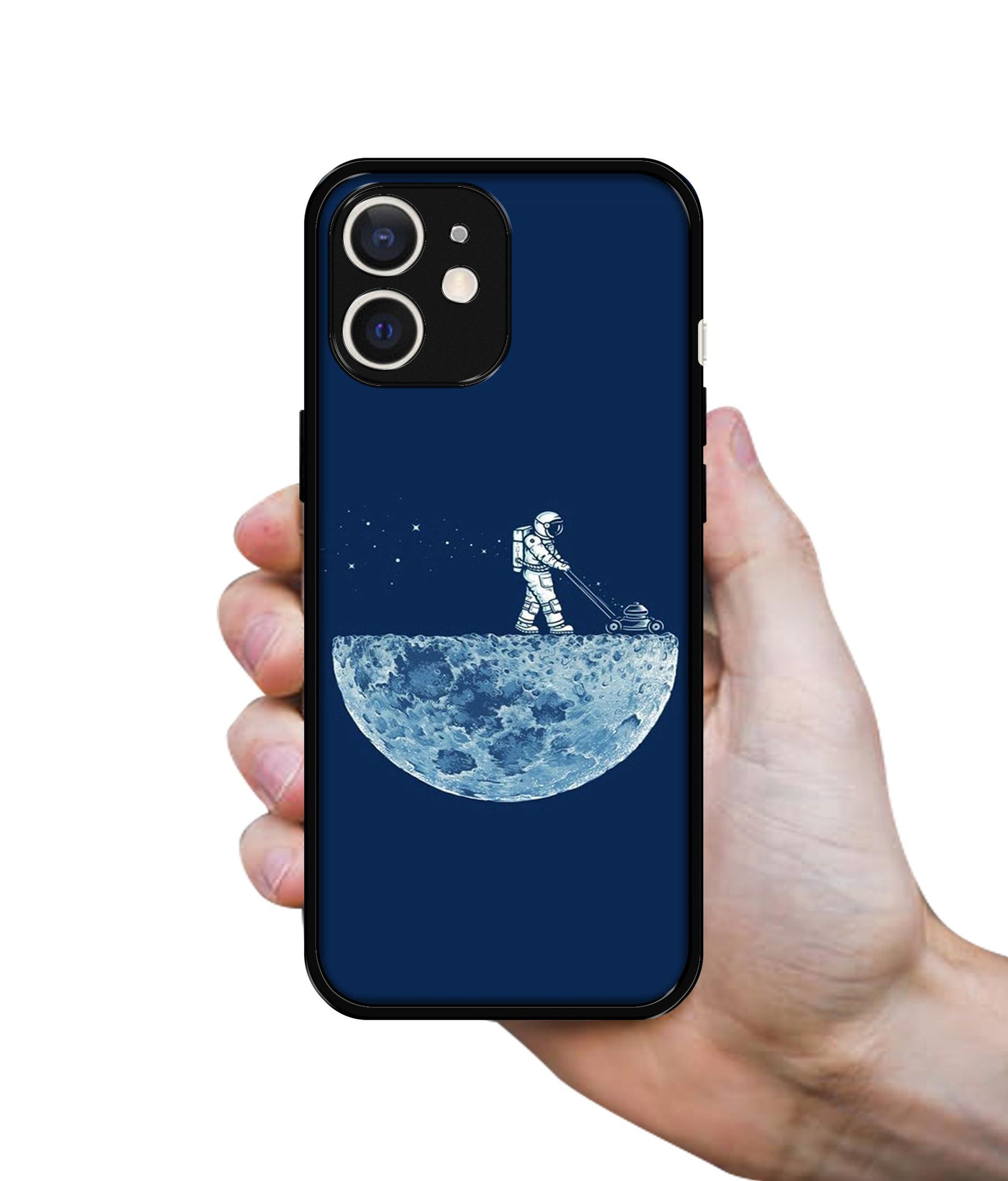 Moon Walk Design Designer 2D Printed Back Case Cover for Apple iPhone 12 Mini