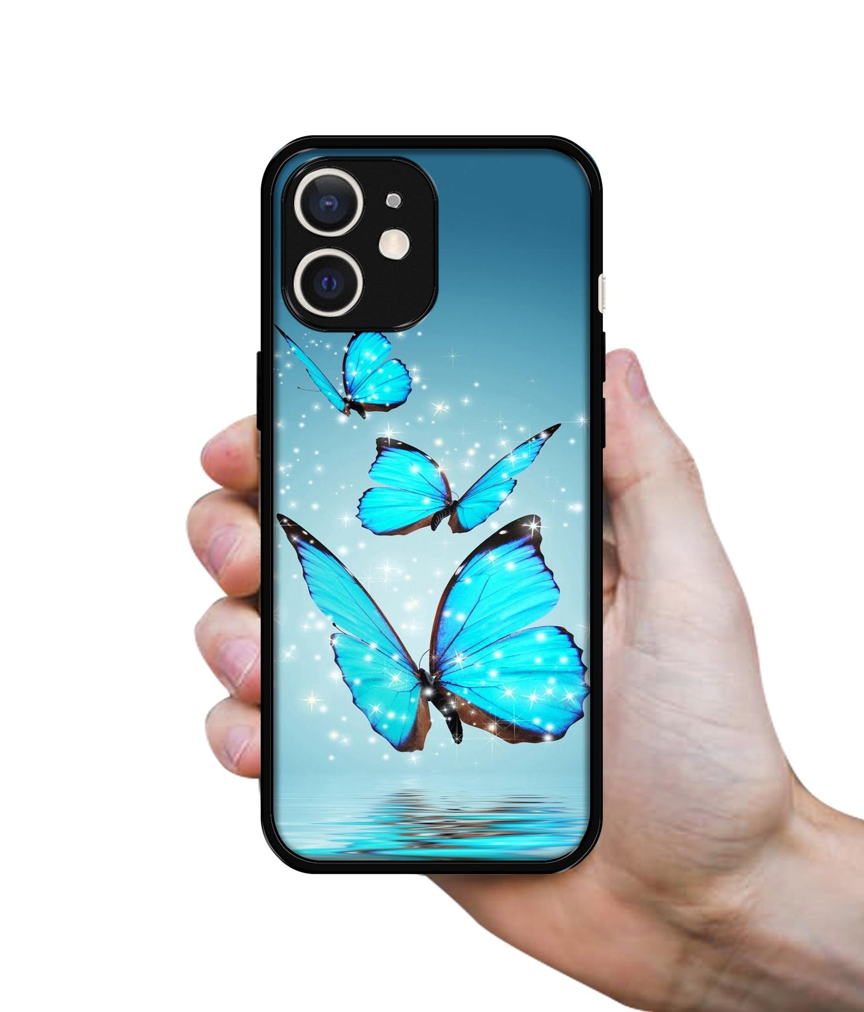 Flying Butterflies Design Designer 2D Printed Back Case Cover for Apple iPhone 12 Mini