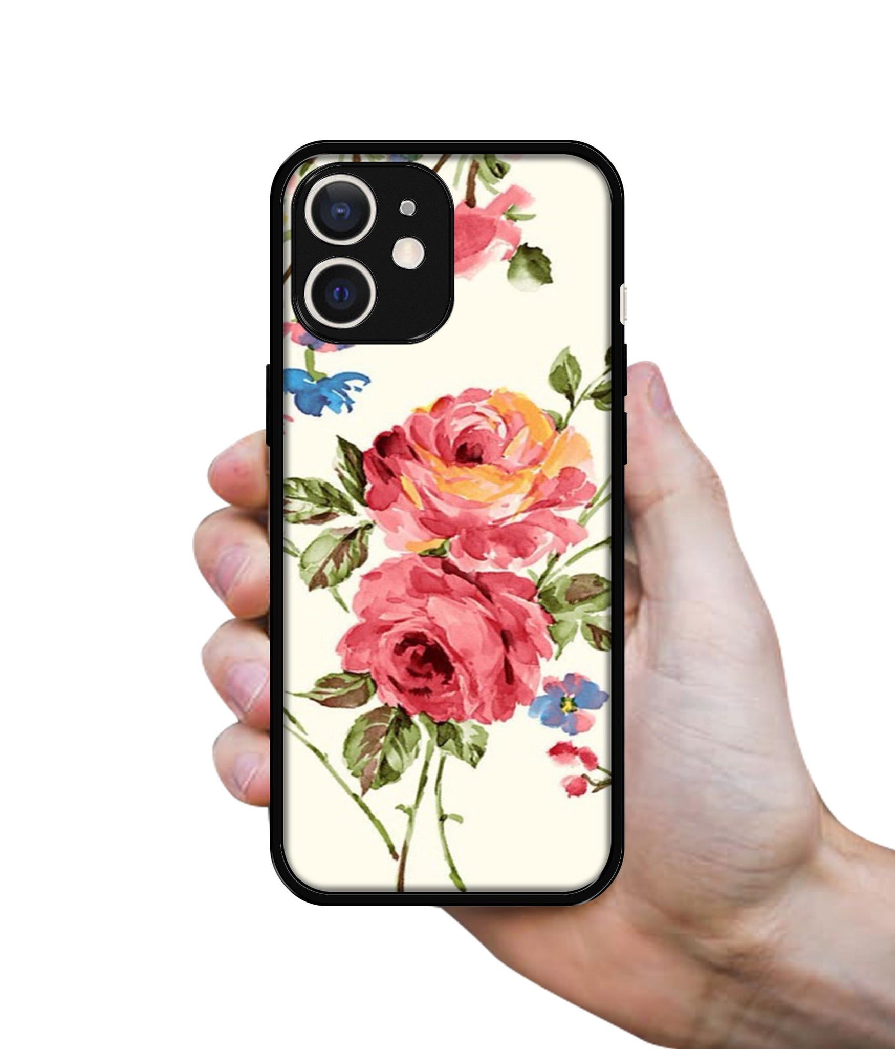 Vintage Painting Flower Design Designer 2D Printed Back Case Cover for Apple iPhone 12 Mini