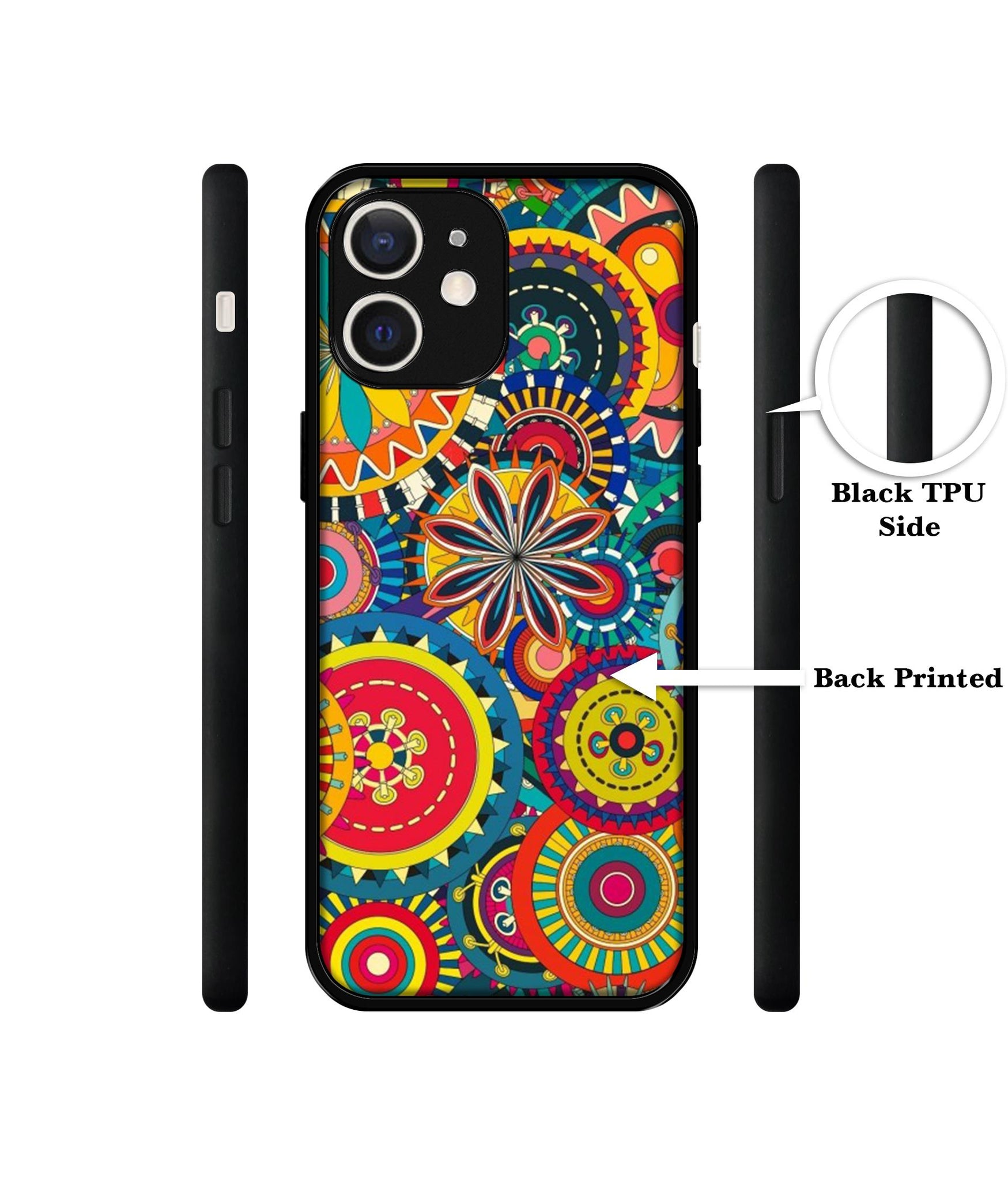 Ring Pattern Print Design Designer 2D Printed Back Case Cover for Apple iPhone 12 Mini