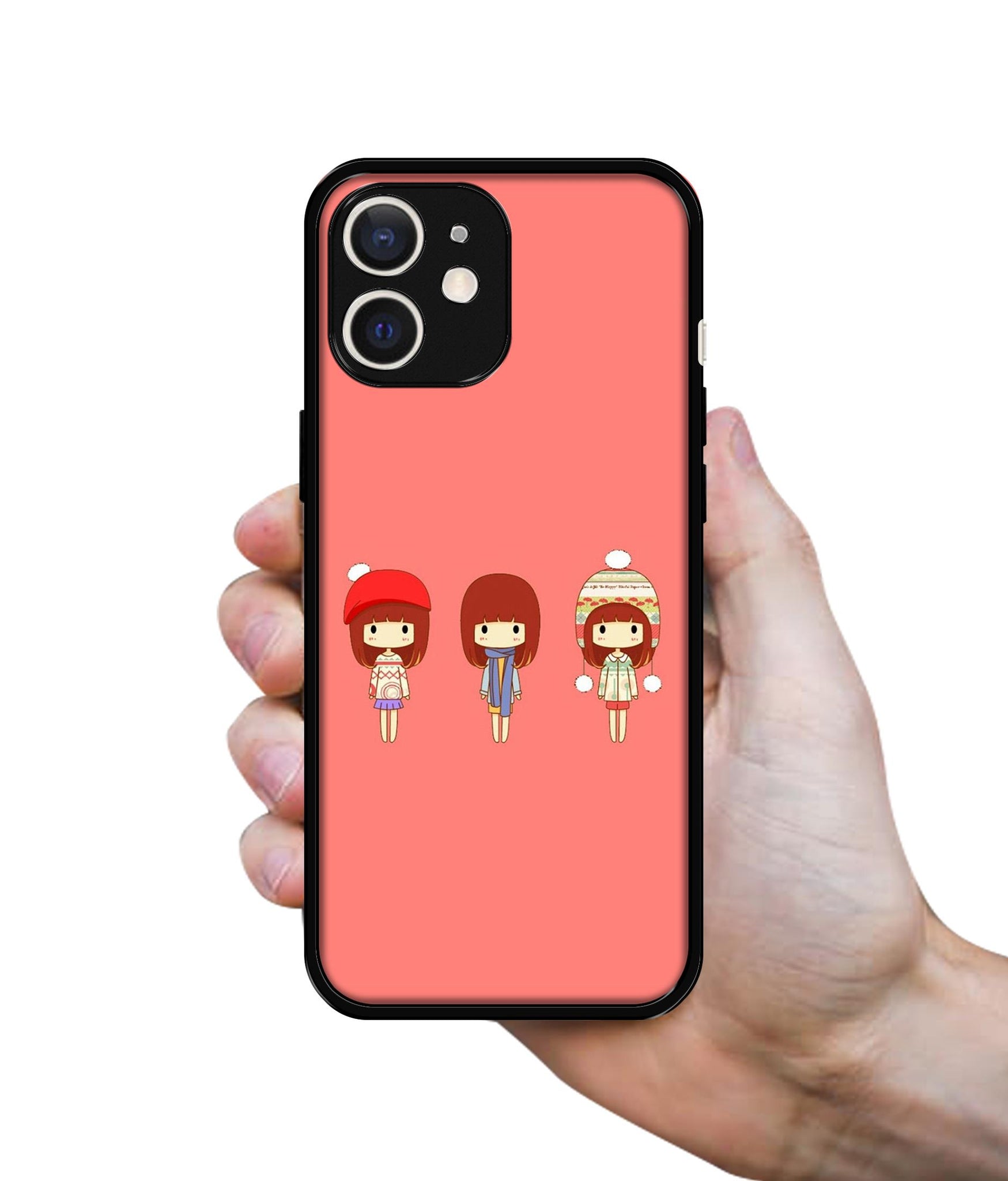 Cute Girls Design Designer 2D Printed Back Case Cover for Apple iPhone 12 Mini