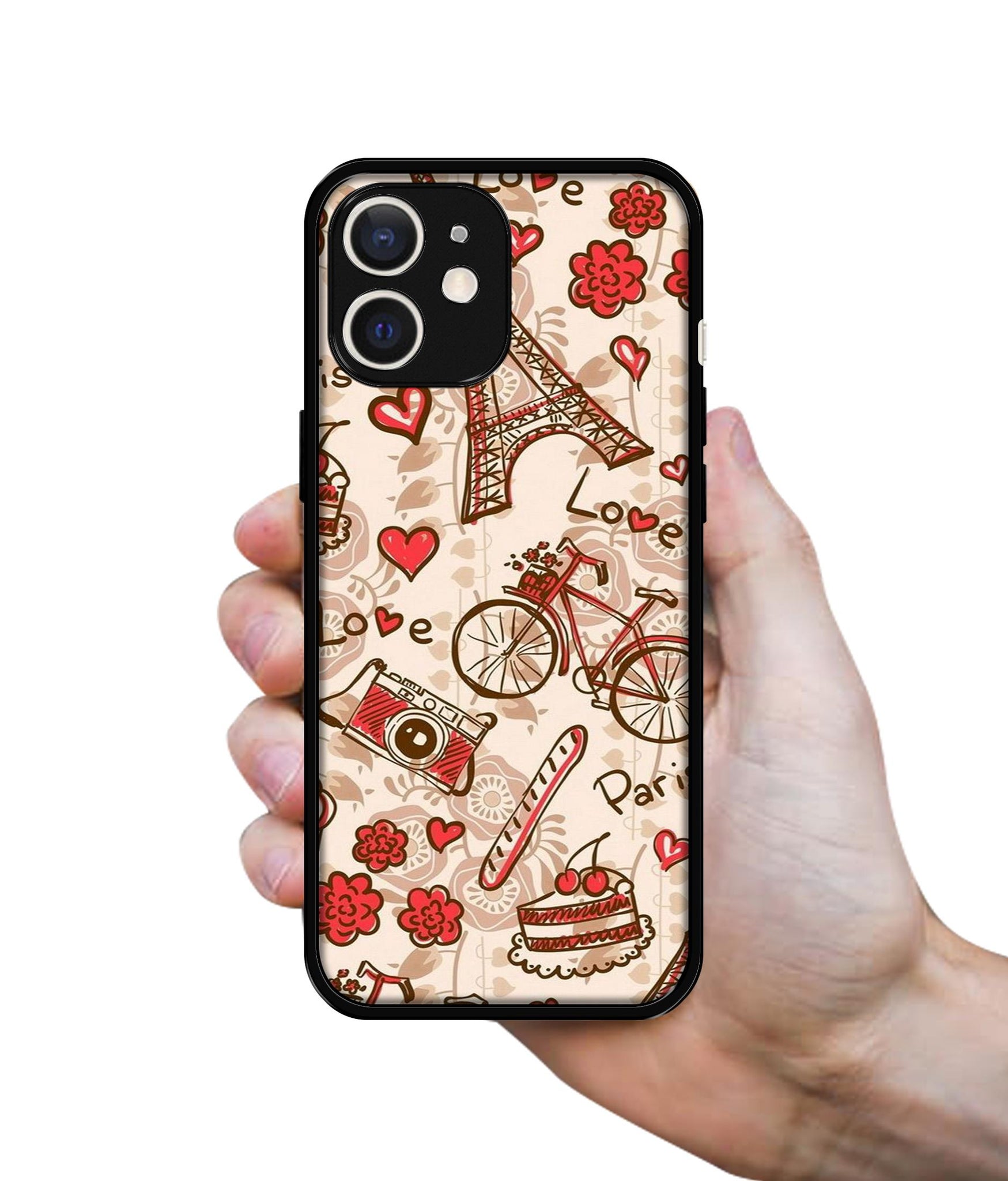 Vintage Paris Design Designer 2D Printed Back Case Cover for Apple iPhone 12 Mini