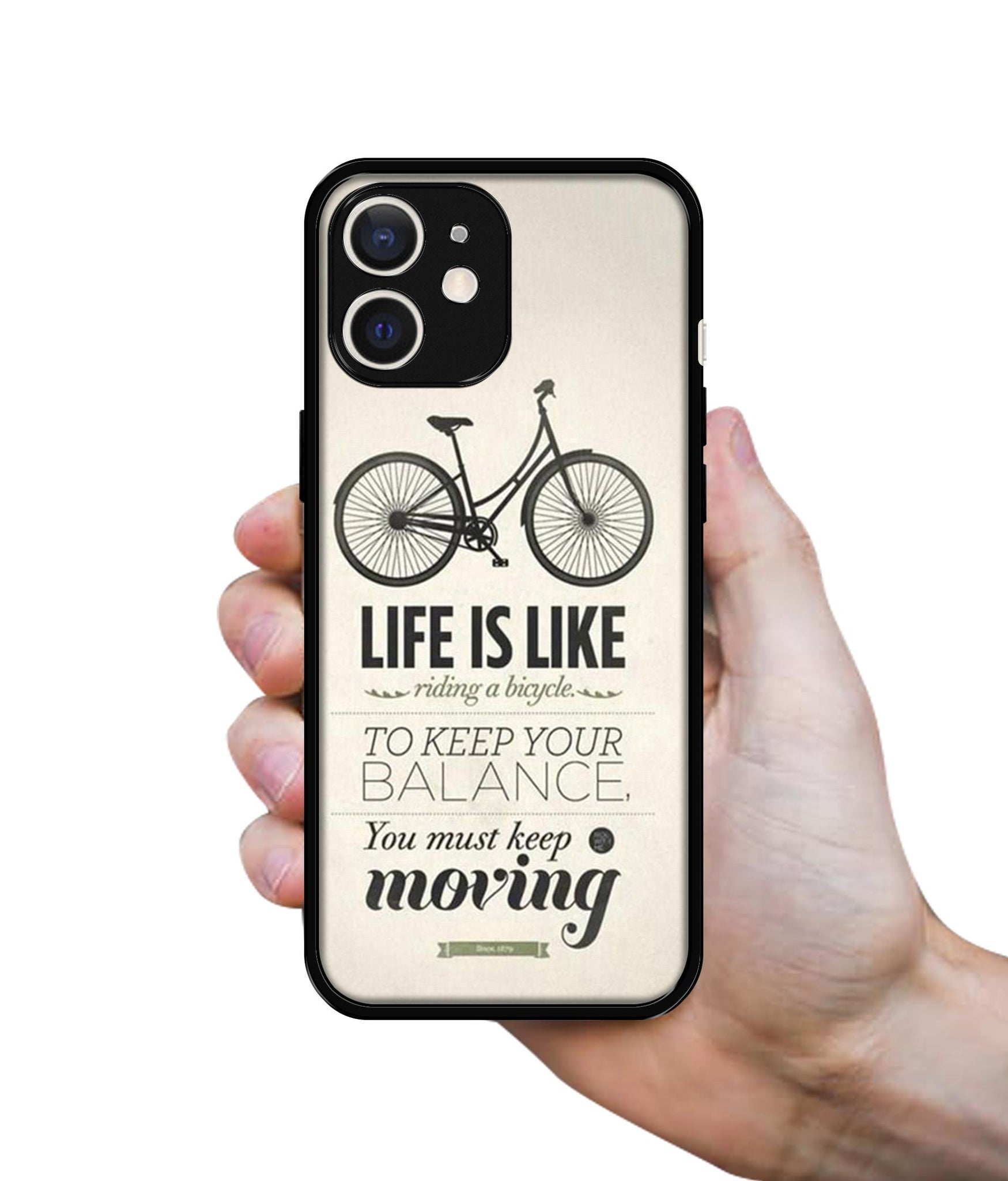 Life is Like Moving Design Designer 2D Printed Back Case Cover for Apple iPhone 12 Mini