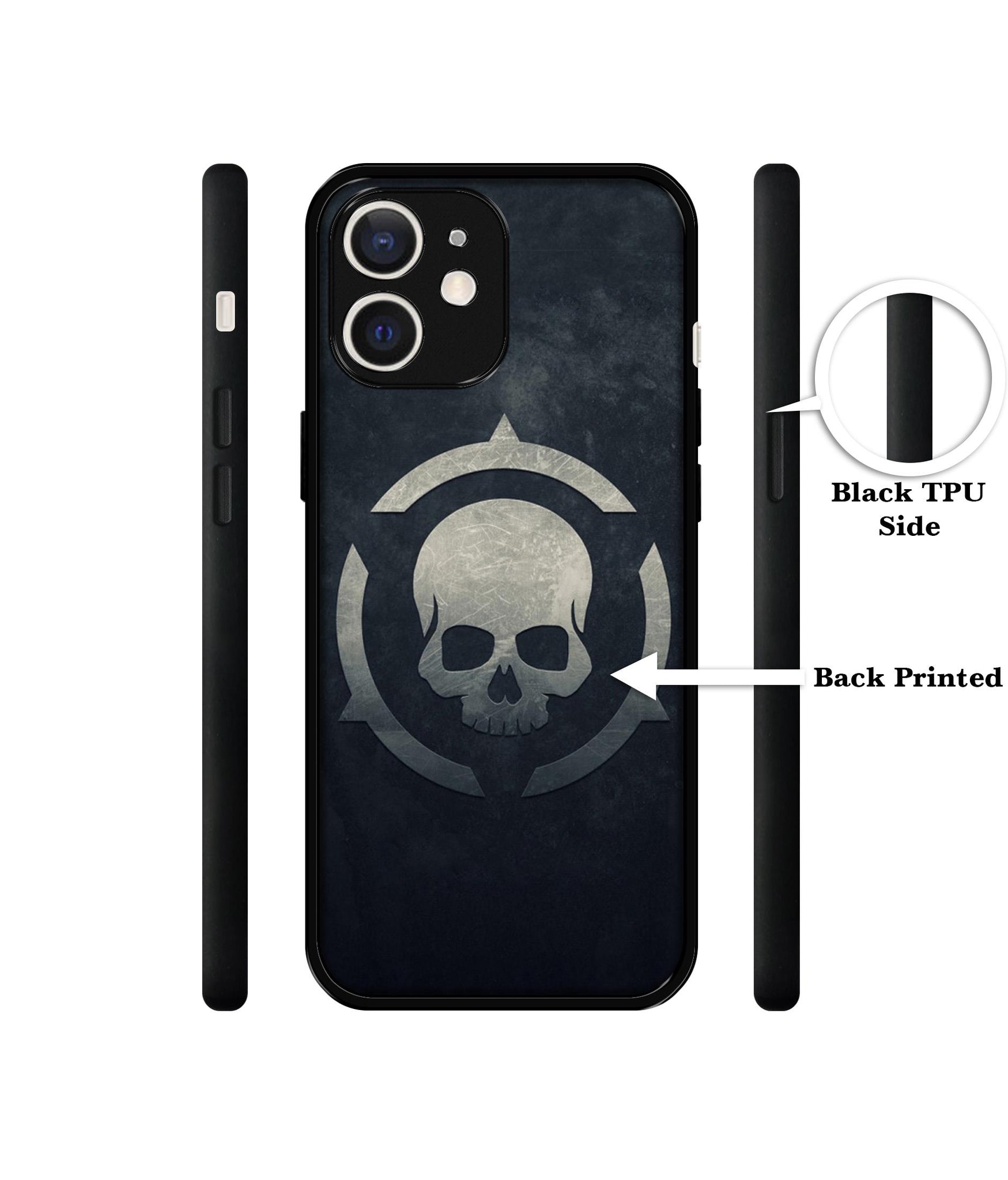 Skull Pattern Print Design Designer 2D Printed Back Case Cover for Apple iPhone 12 Mini