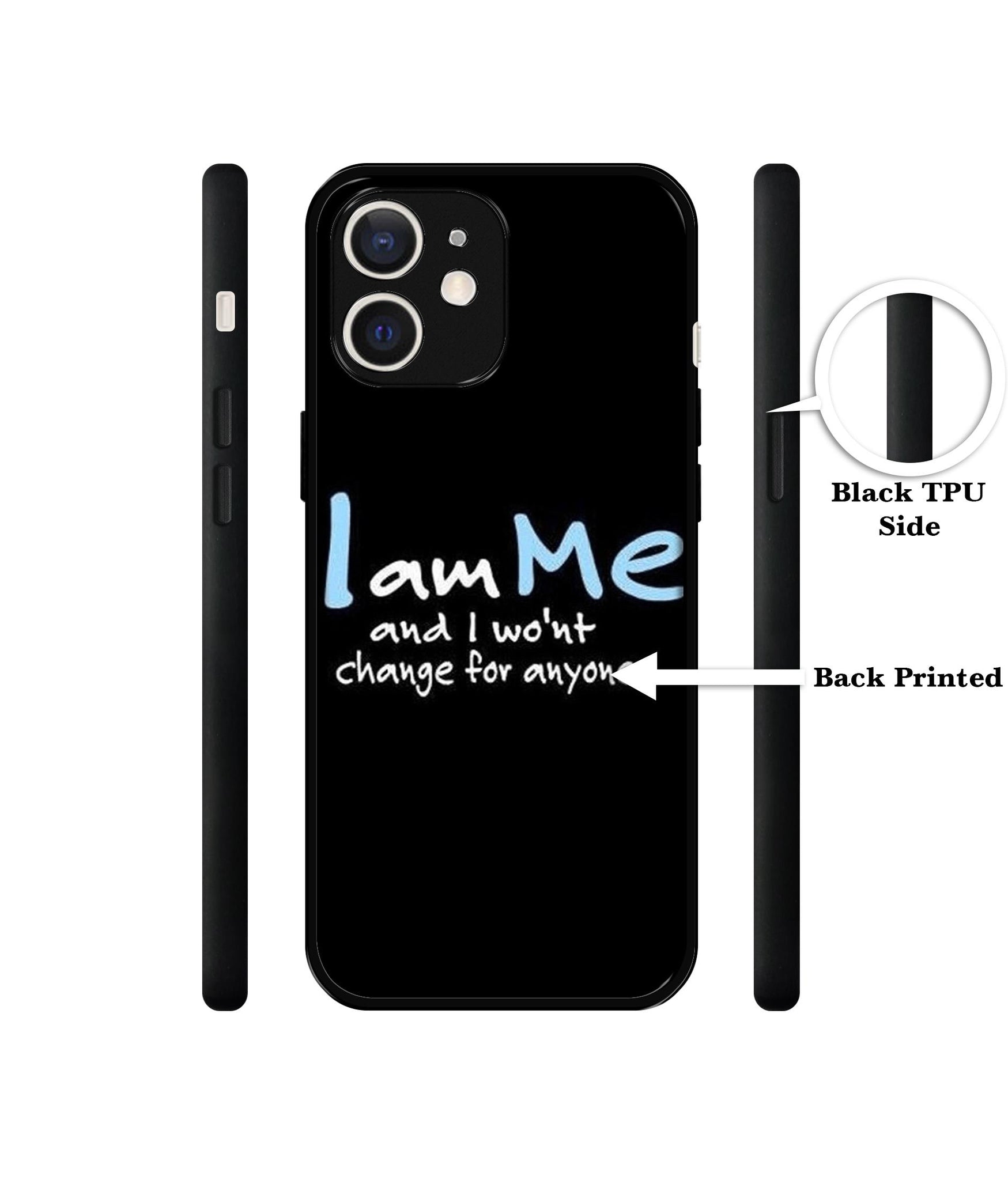 I Am Me Quotes Design Designer 2D Printed Back Case Cover for Apple iPhone 12 Mini