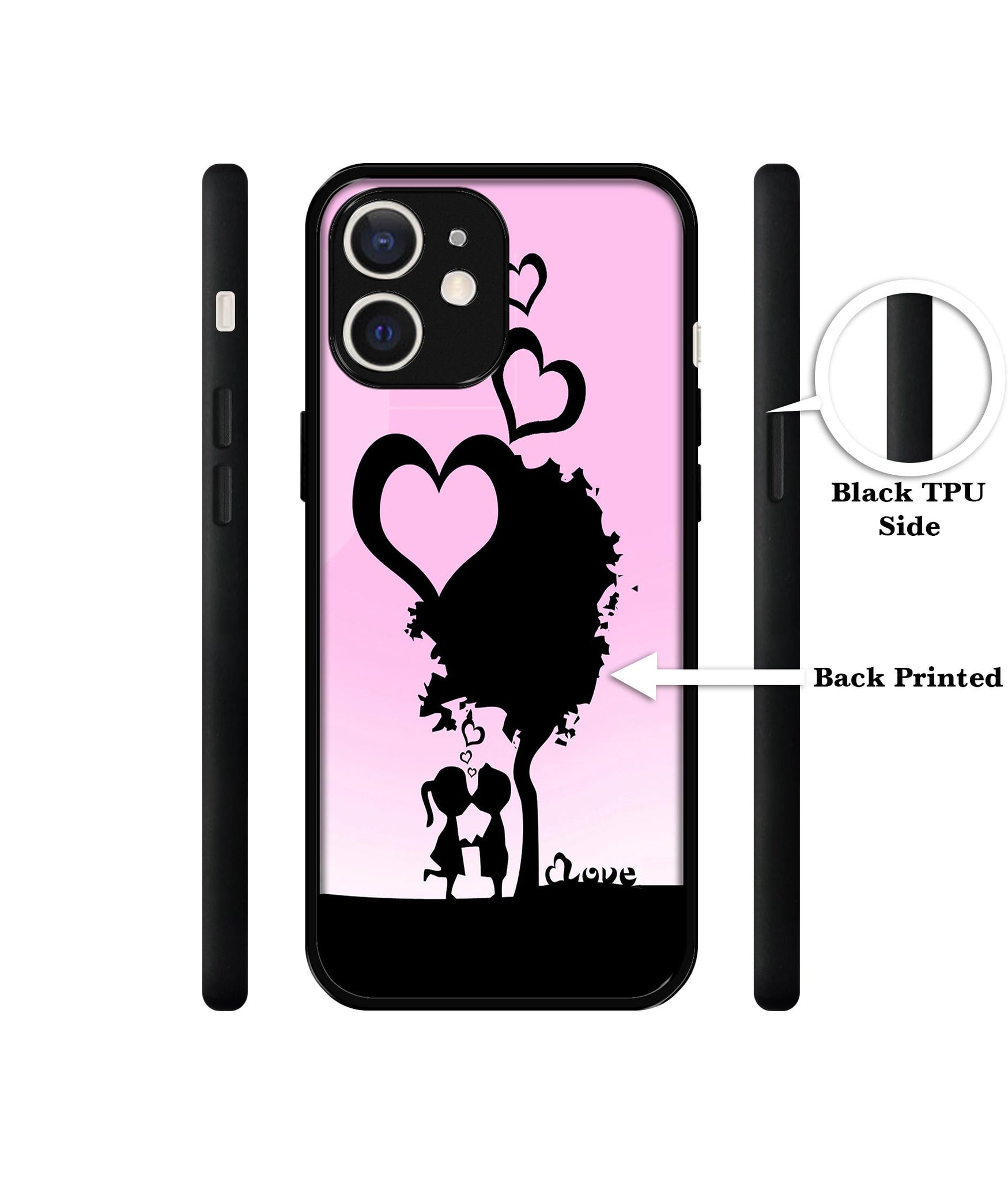 Sweet Love Design Designer 2D Printed Back Case Cover for Apple iPhone 12 Mini