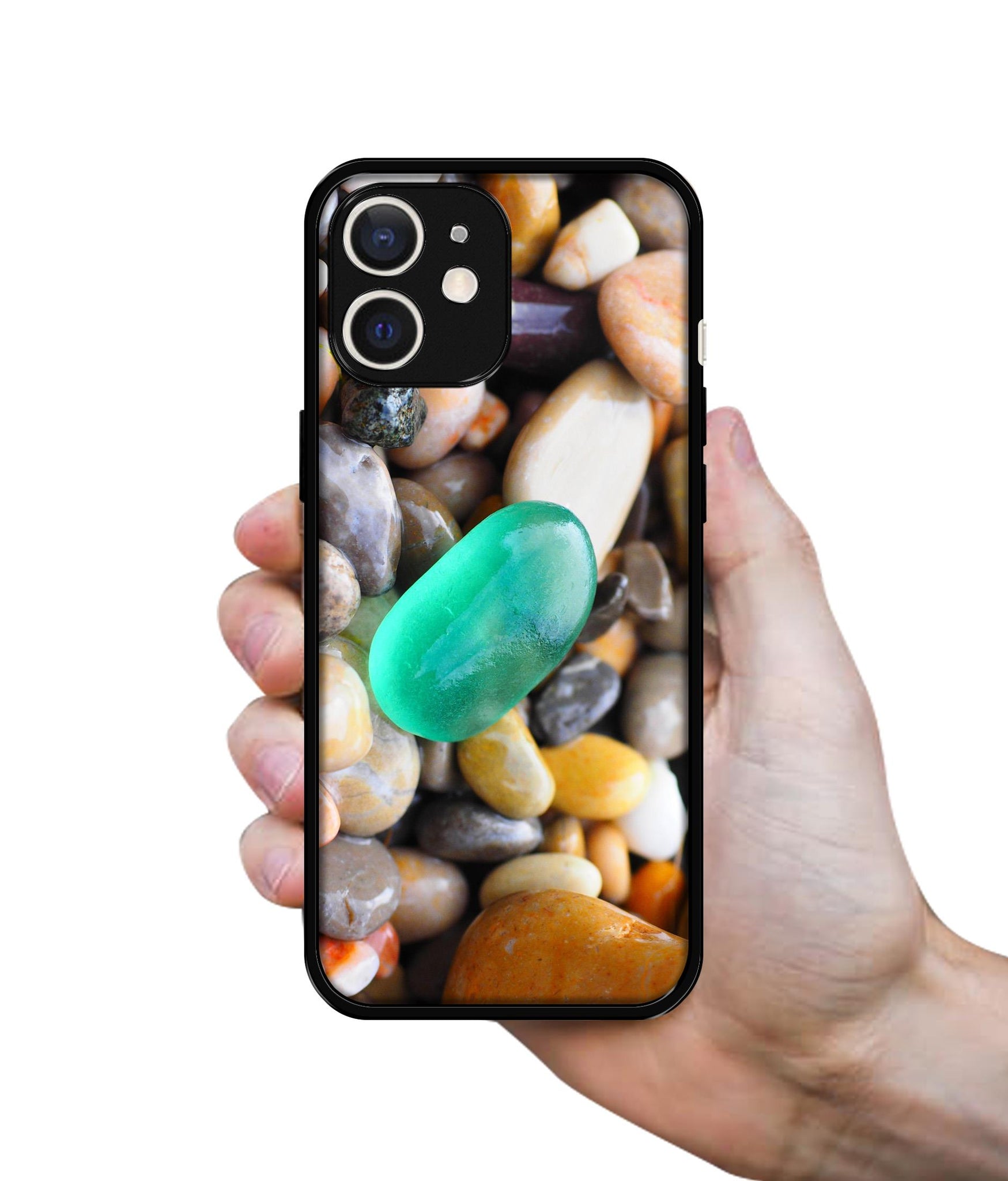 Sea Stones Design Designer 2D Printed Back Case Cover for Apple iPhone 12 Mini