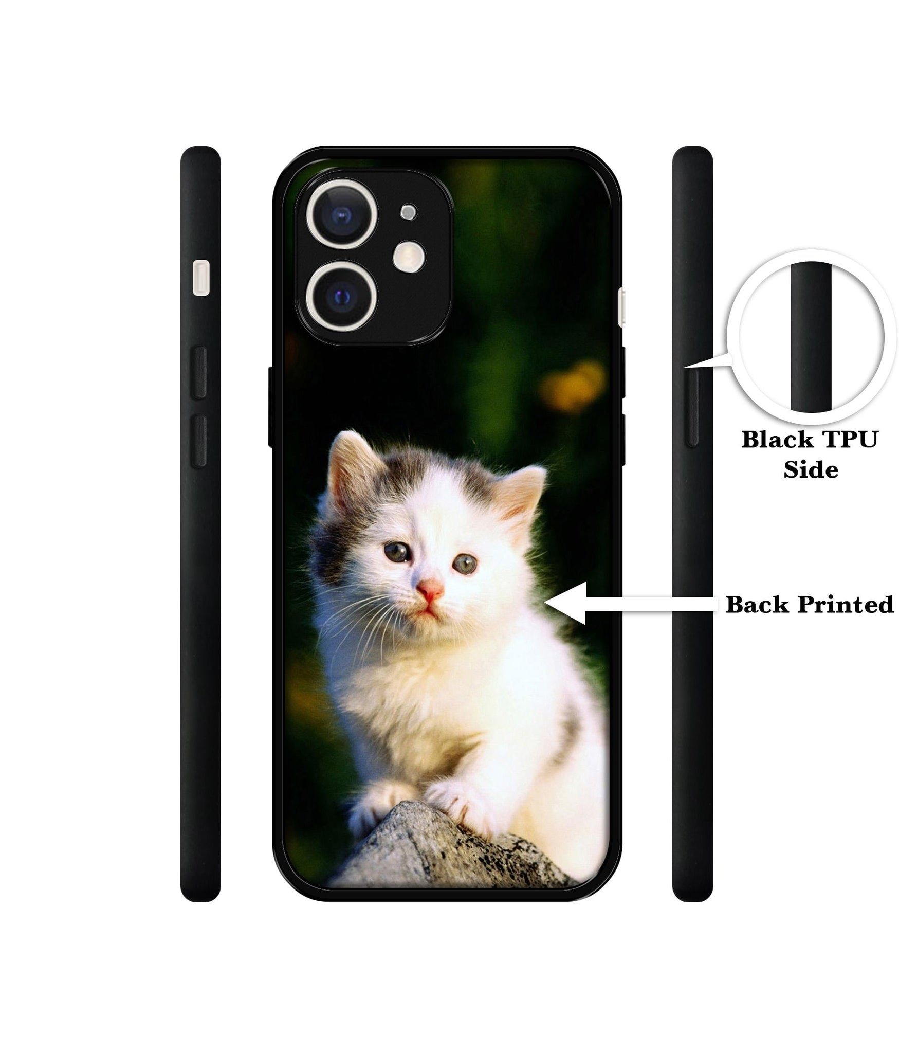 Sweet Cat Design Designer 2D Printed Back Case Cover for Apple iPhone 12 Mini