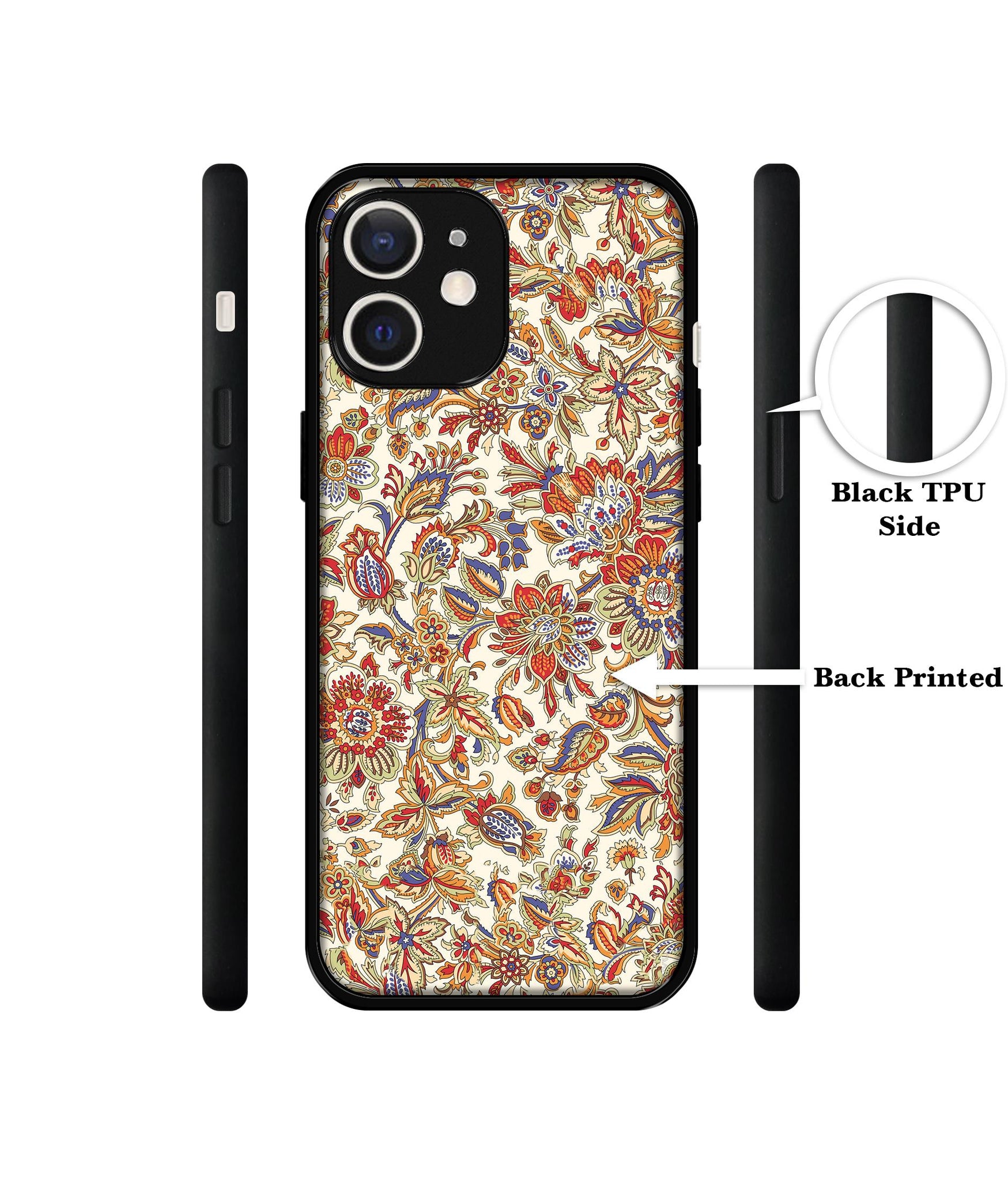 Floral Design Designer 2D Printed Back Case Cover for Apple iPhone 12 Mini