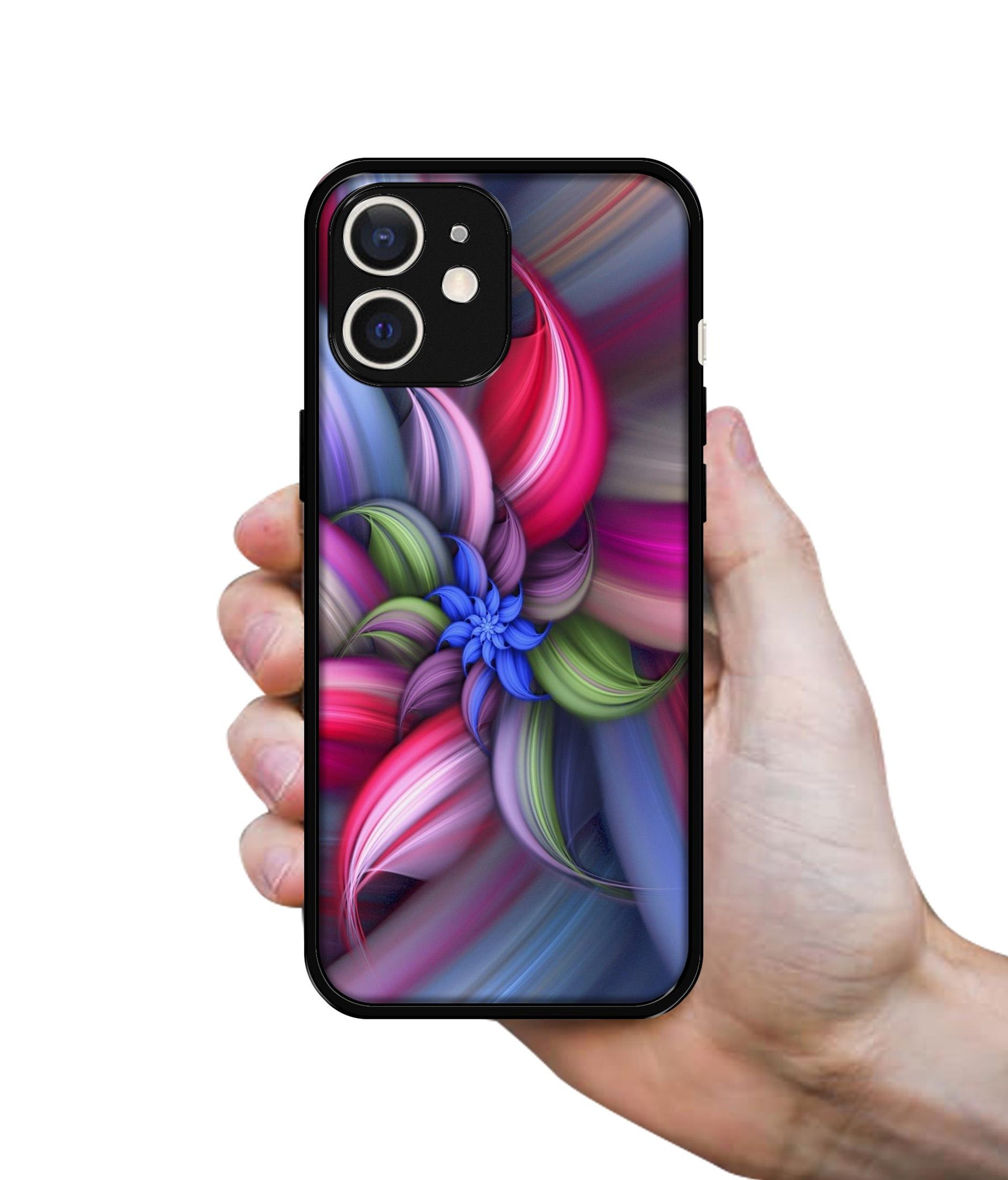 Colorful Flower Design Designer 2D Printed Back Case Cover for Apple iPhone 12 Mini