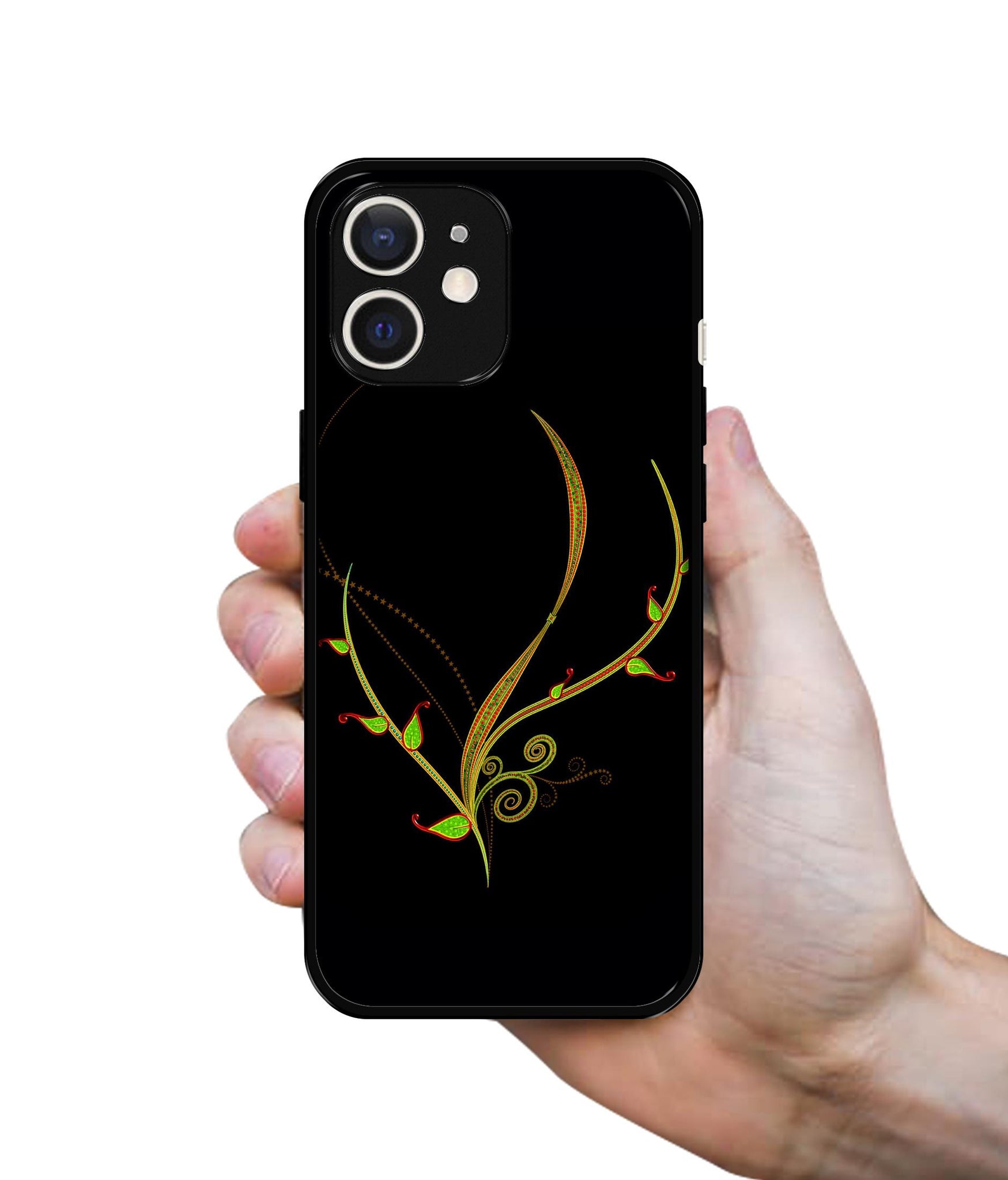 Yellow Pattern Design Designer 2D Printed Back Case Cover for Apple iPhone 12 Mini
