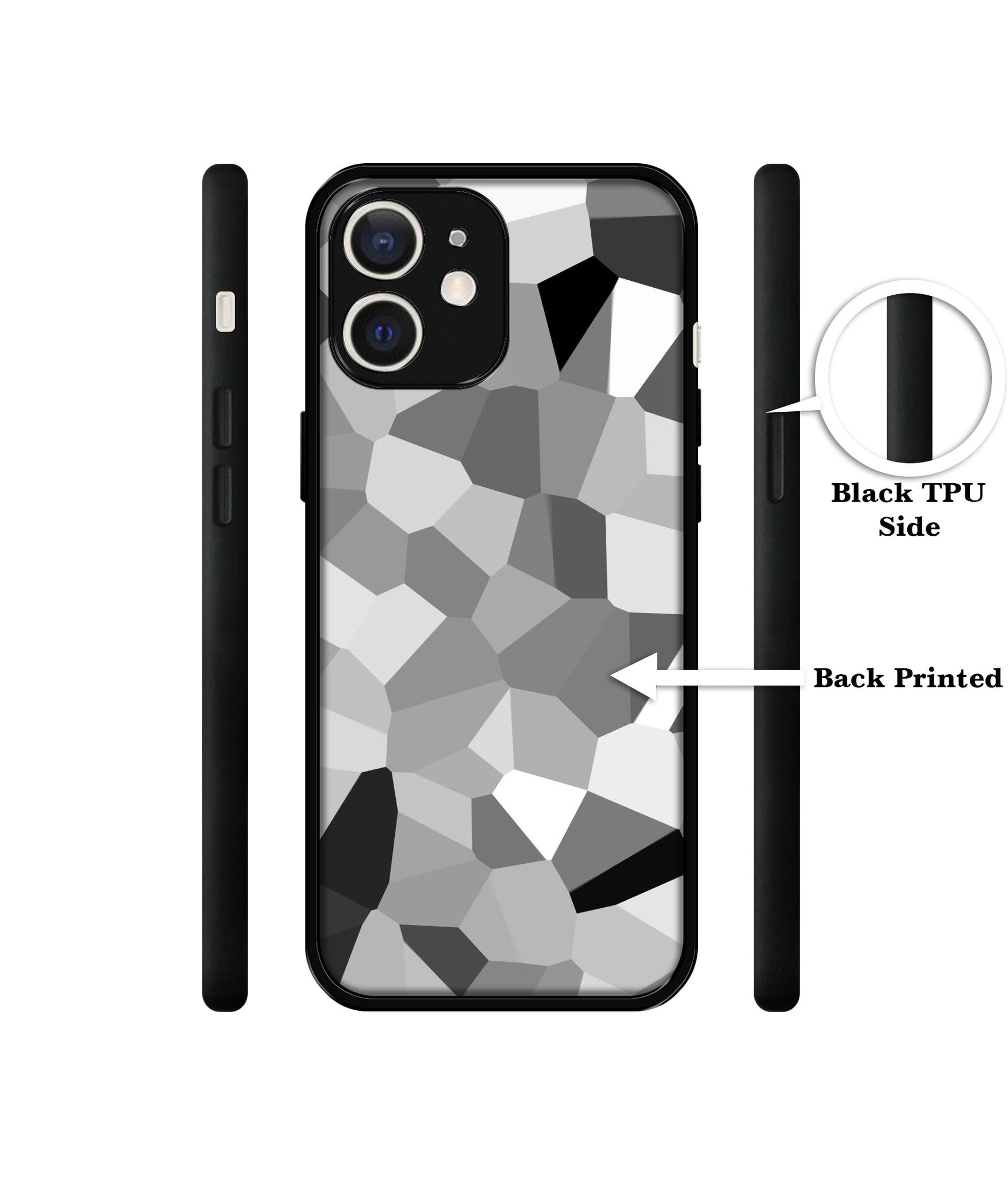 Black & White Mathematical Shape Design Designer 2D Printed Back Case Cover for Apple iPhone 12 Mini