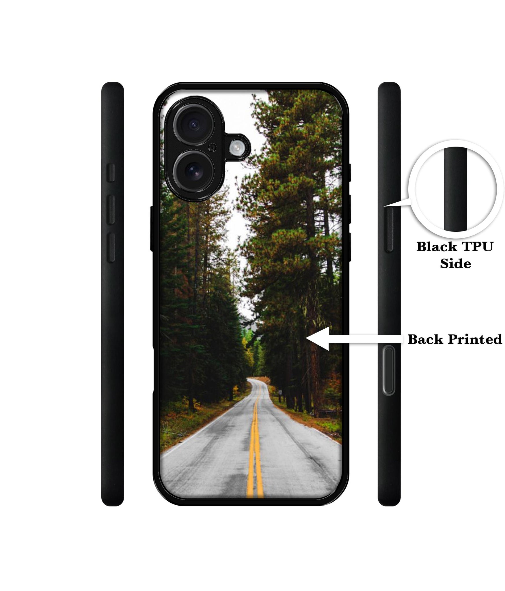 Road Photo Design Designer 2D Printed Back Case Cover for Apple iPhone 16 Plus