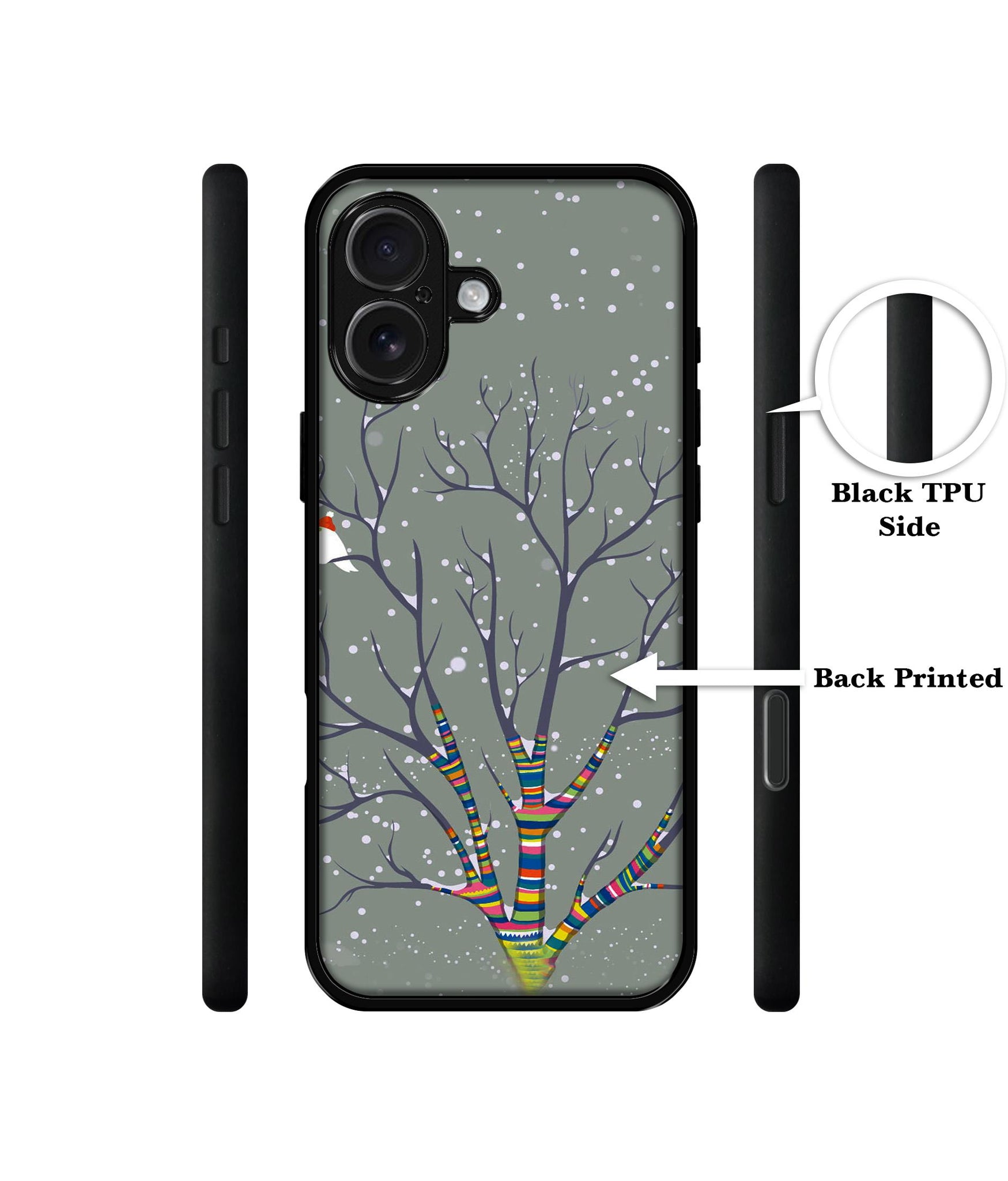 Winter Pattern Print Design Designer 2D Printed Back Case Cover for Apple iPhone 16 Plus