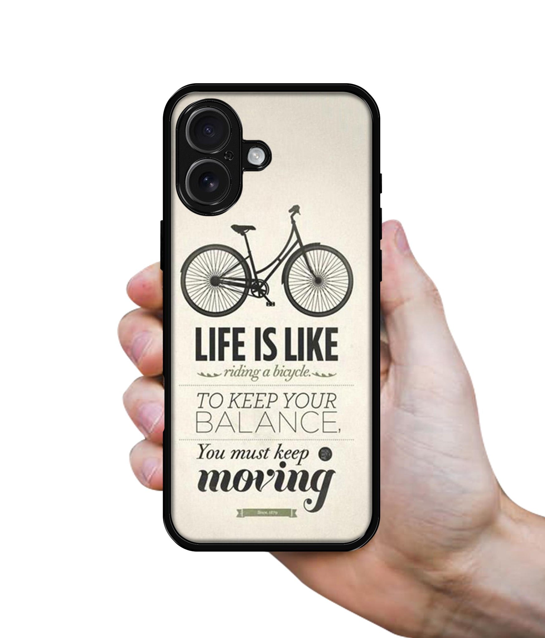 Life is Like Moving Design Designer 2D Printed Back Case Cover for Apple iPhone 16 Plus