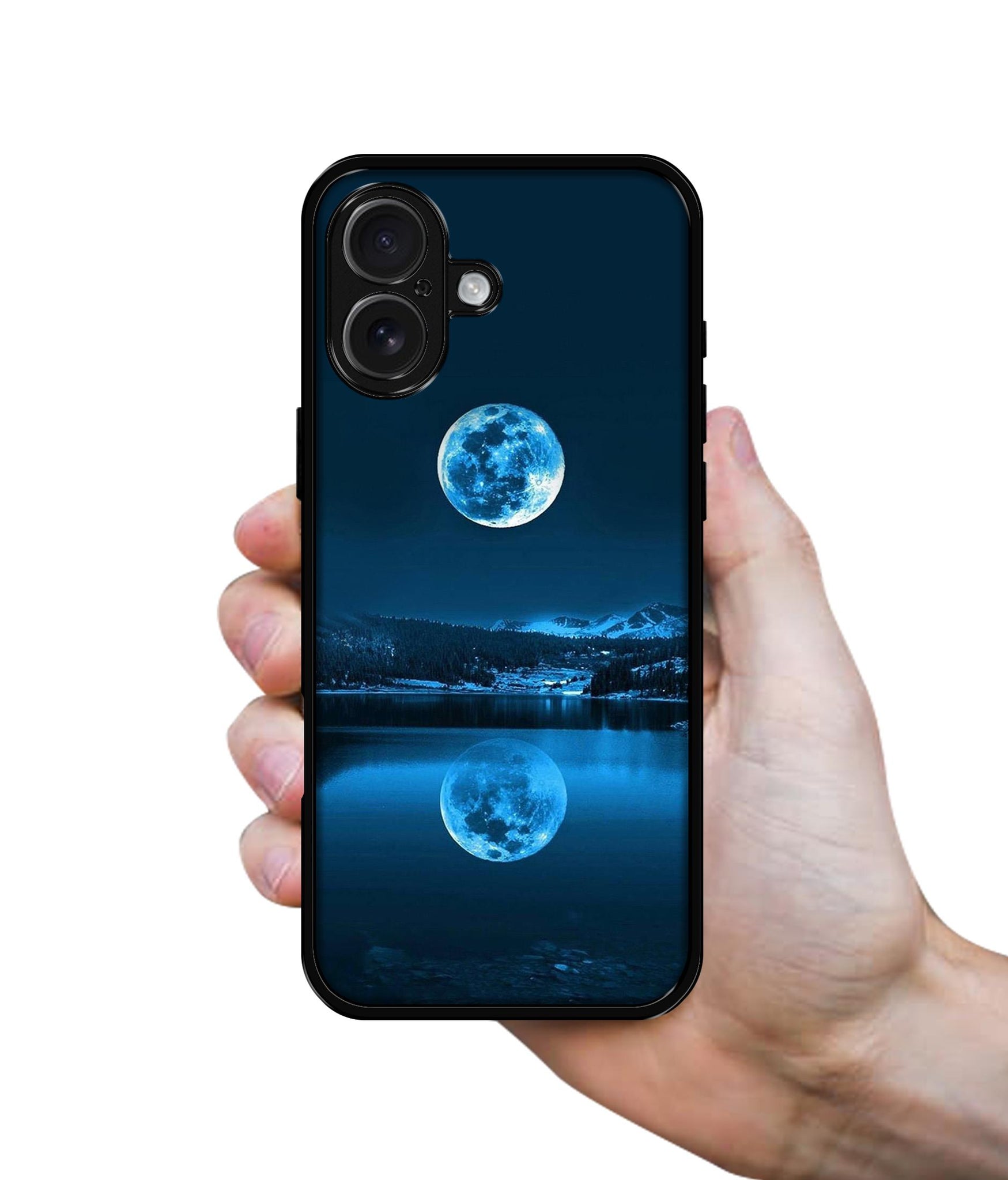 Moon Pattern Print Design Designer 2D Printed Back Case Cover for Apple iPhone 16 Plus