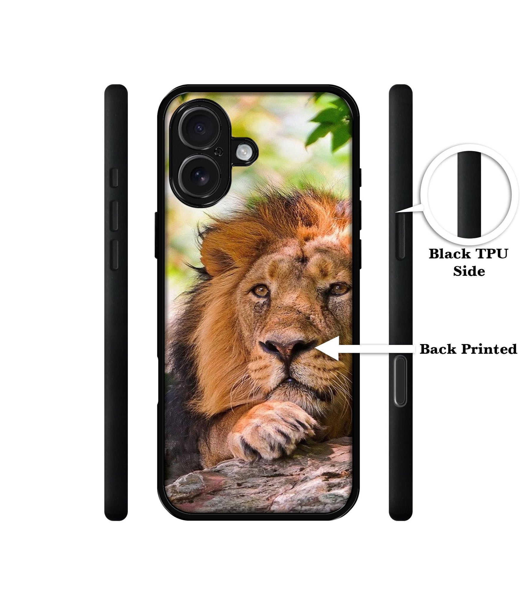 Tiger Pattern Print Design Designer 2D Printed Back Case Cover for Apple iPhone 16 Plus