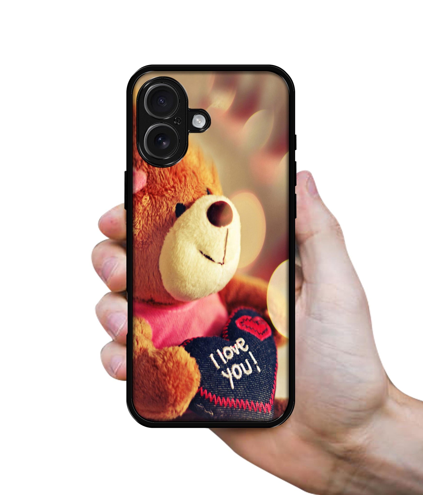 Teddy Bear Design Designer 2D Printed Back Case Cover for Apple iPhone 16 Plus