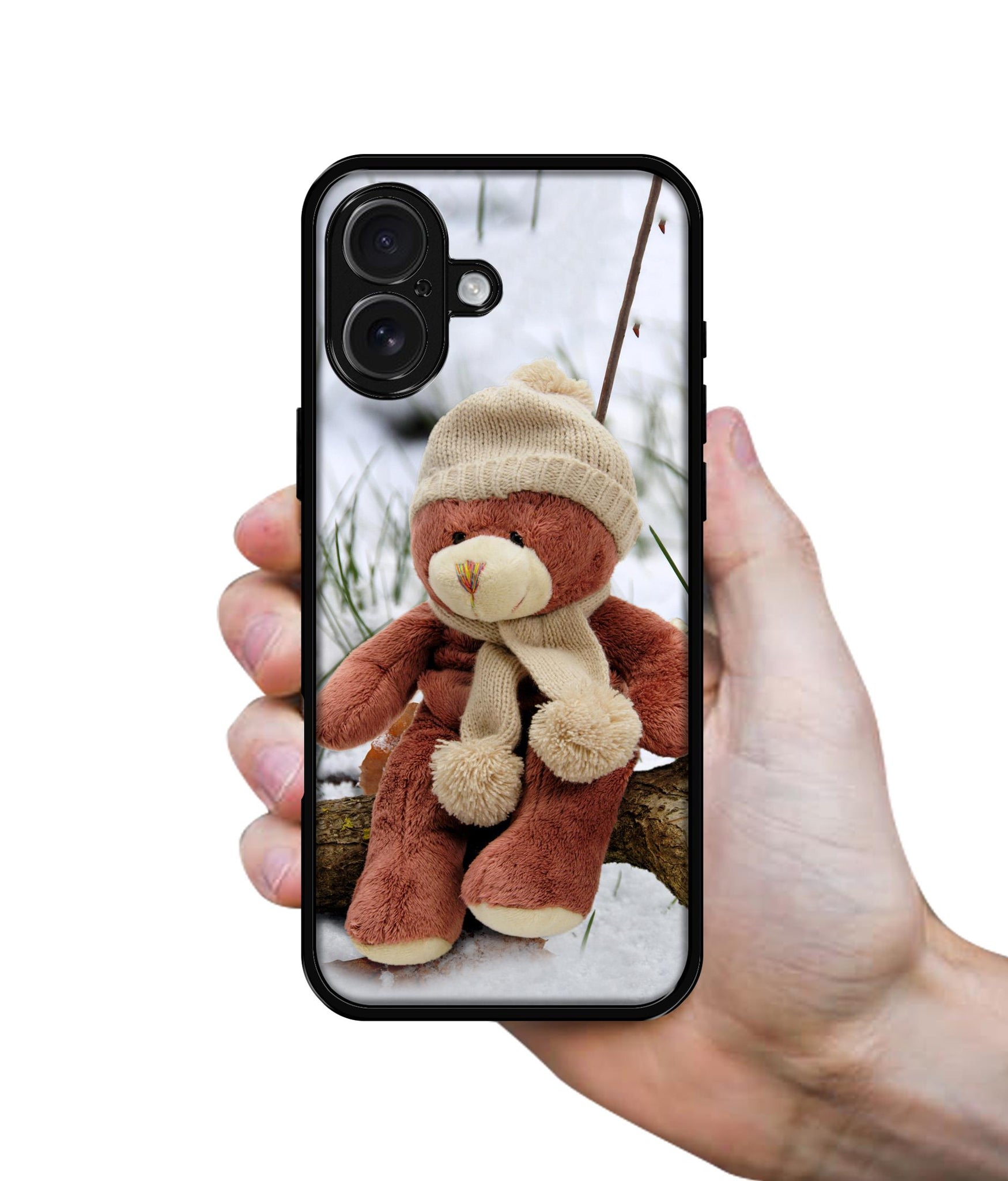 Woolen Bear Design Designer 2D Printed Back Case Cover for Apple iPhone 16 Plus