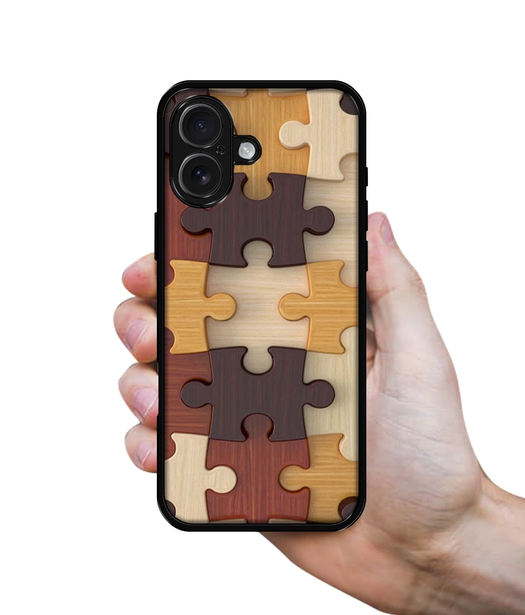 Puzzle Pattern Design Designer 2D Printed Back Case Cover for Apple iPhone 16 Plus