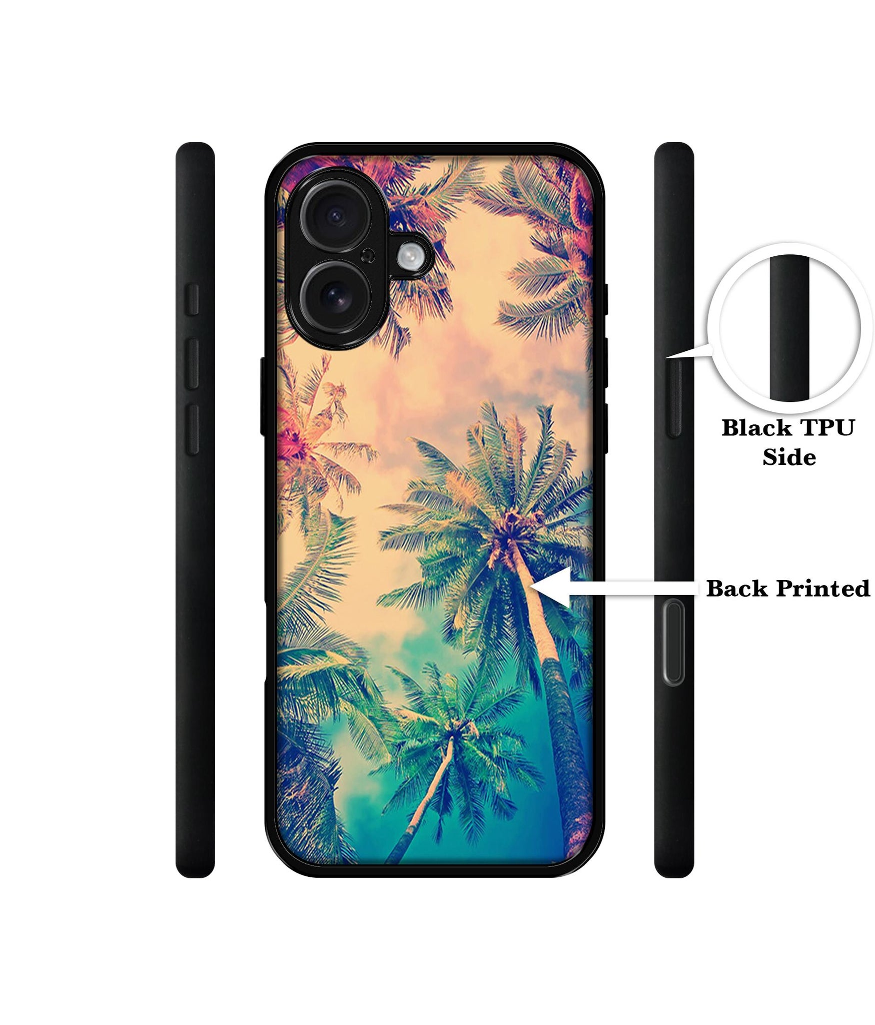 Trees Design Designer 2D Printed Back Case Cover for Apple iPhone 16 Plus