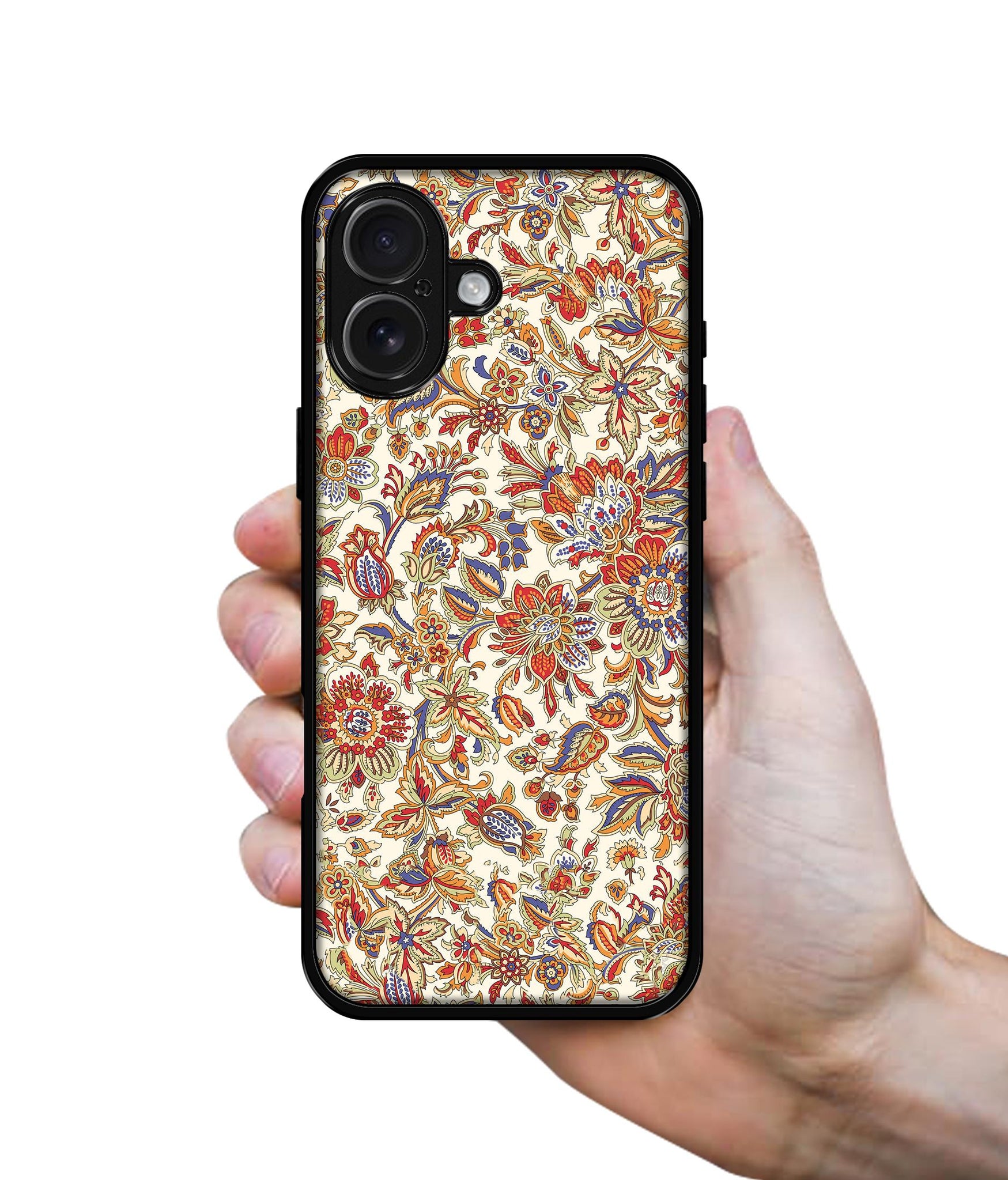 Floral Design Designer 2D Printed Back Case Cover for Apple iPhone 16 Plus