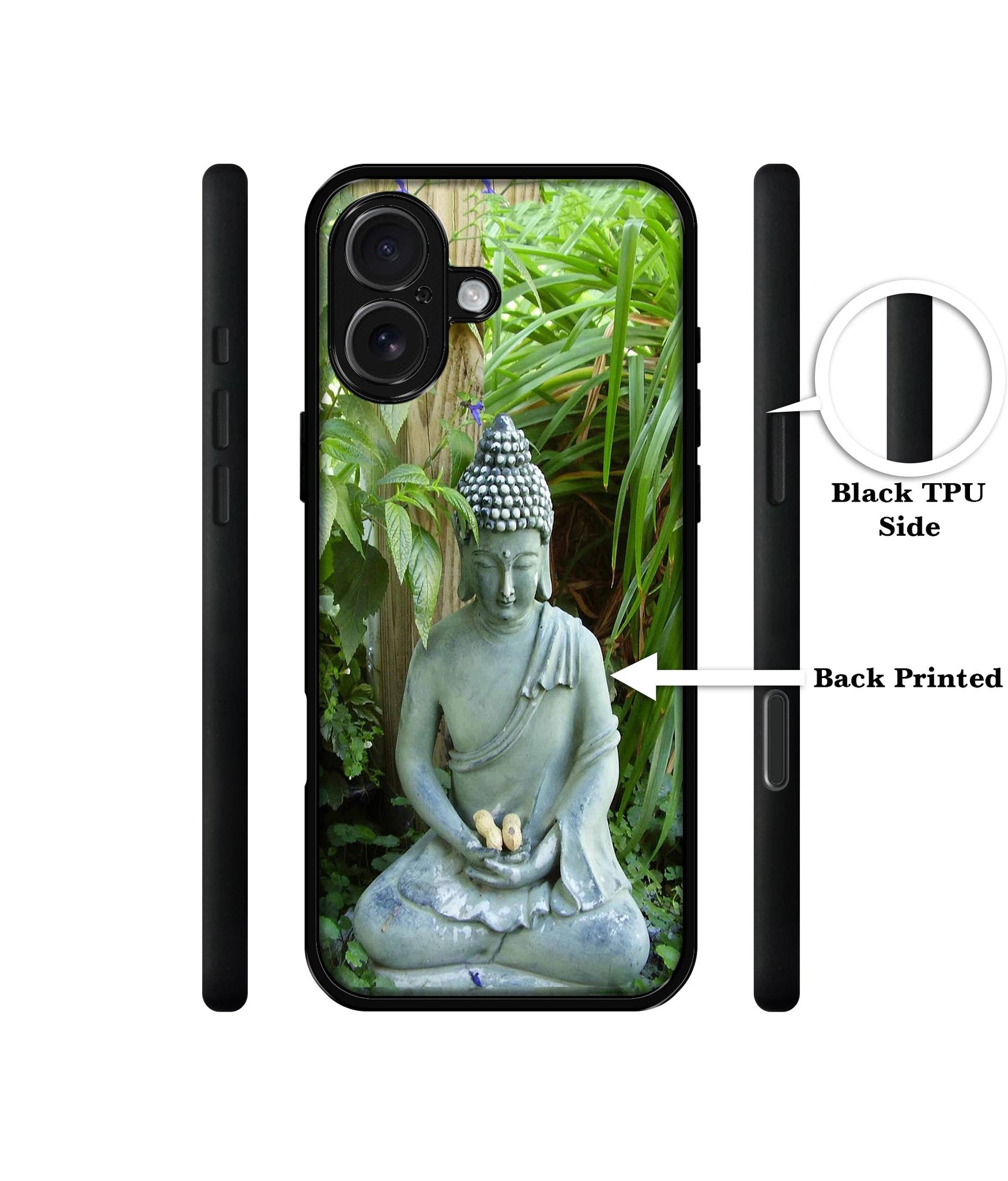 Buddhism Design Designer 2D Printed Back Case Cover for Apple iPhone 16 Plus