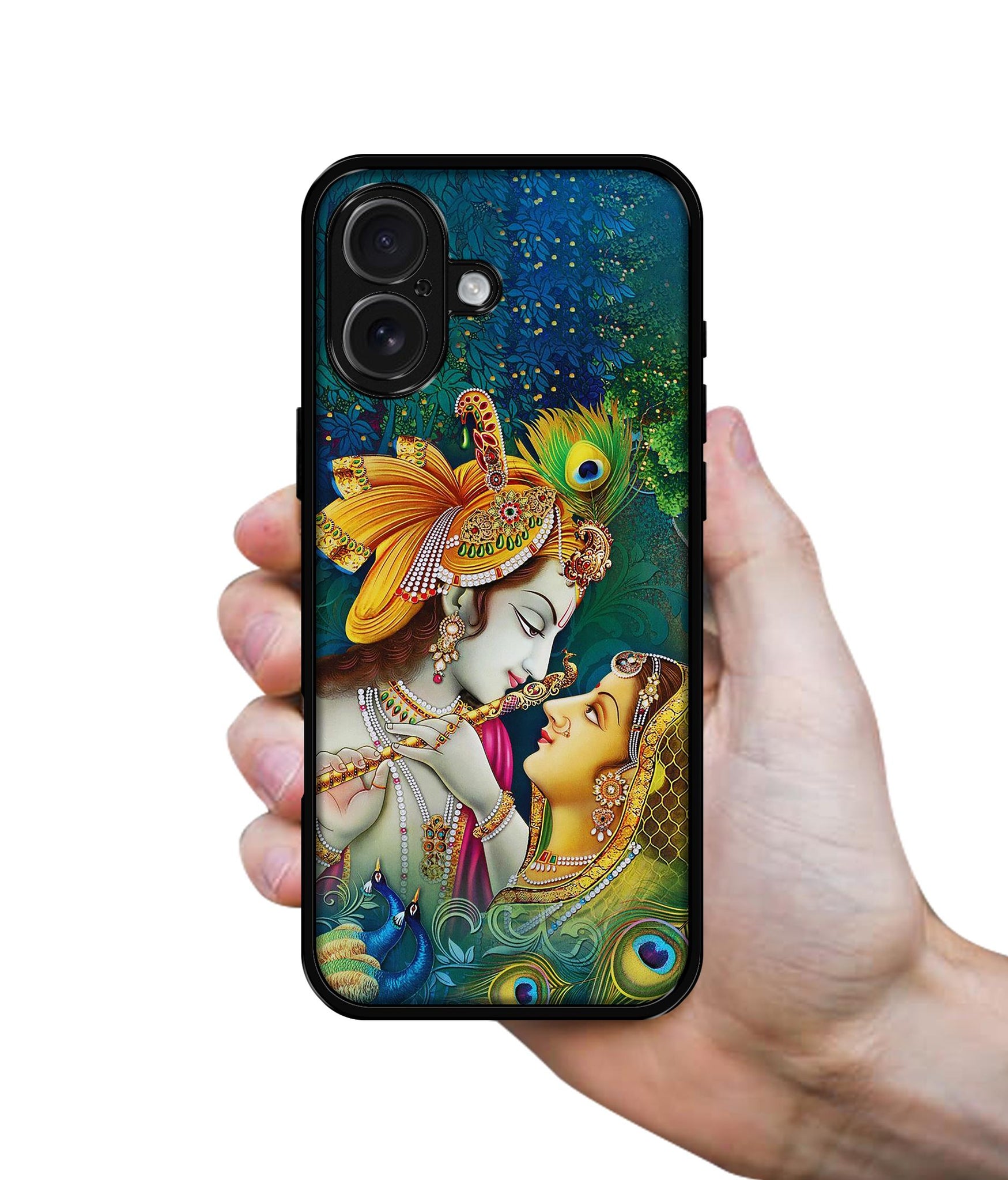 Radha Kishan Love Design Designer 2D Printed Back Case Cover for Apple iPhone 16 Plus