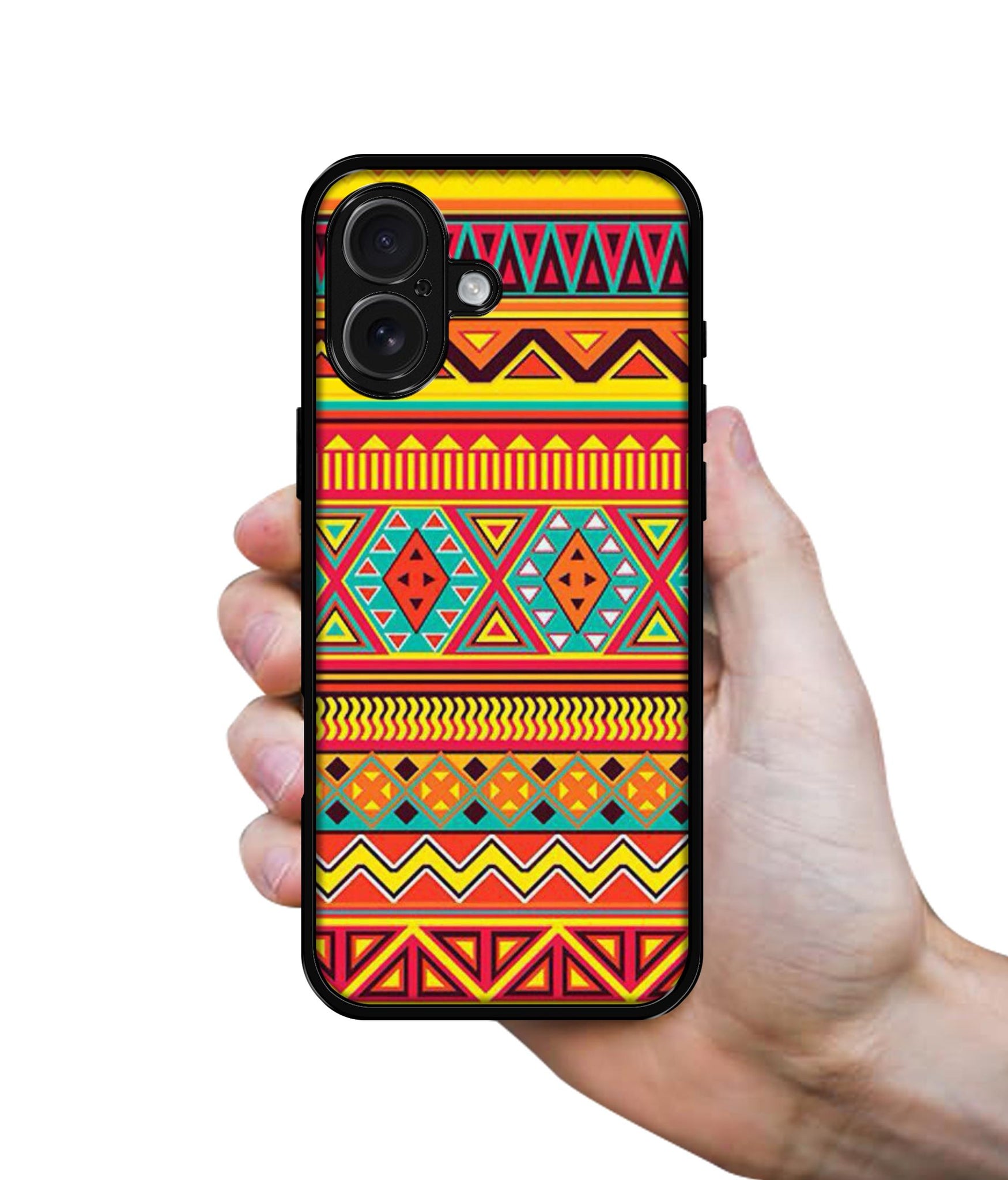 Artistic Rangoli Design Designer 2D Printed Back Case Cover for Apple iPhone 16 Plus