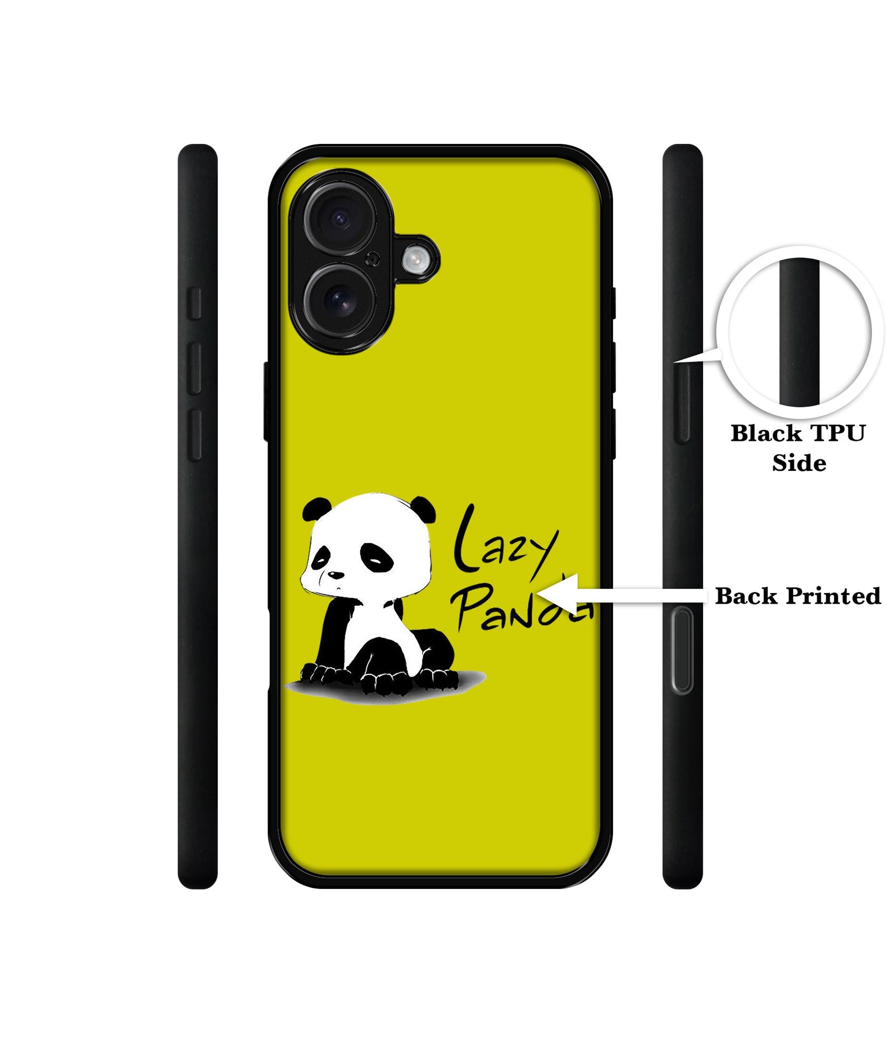 Lazy Panda Design Designer 2D Printed Back Case Cover for Apple iPhone 16 Plus