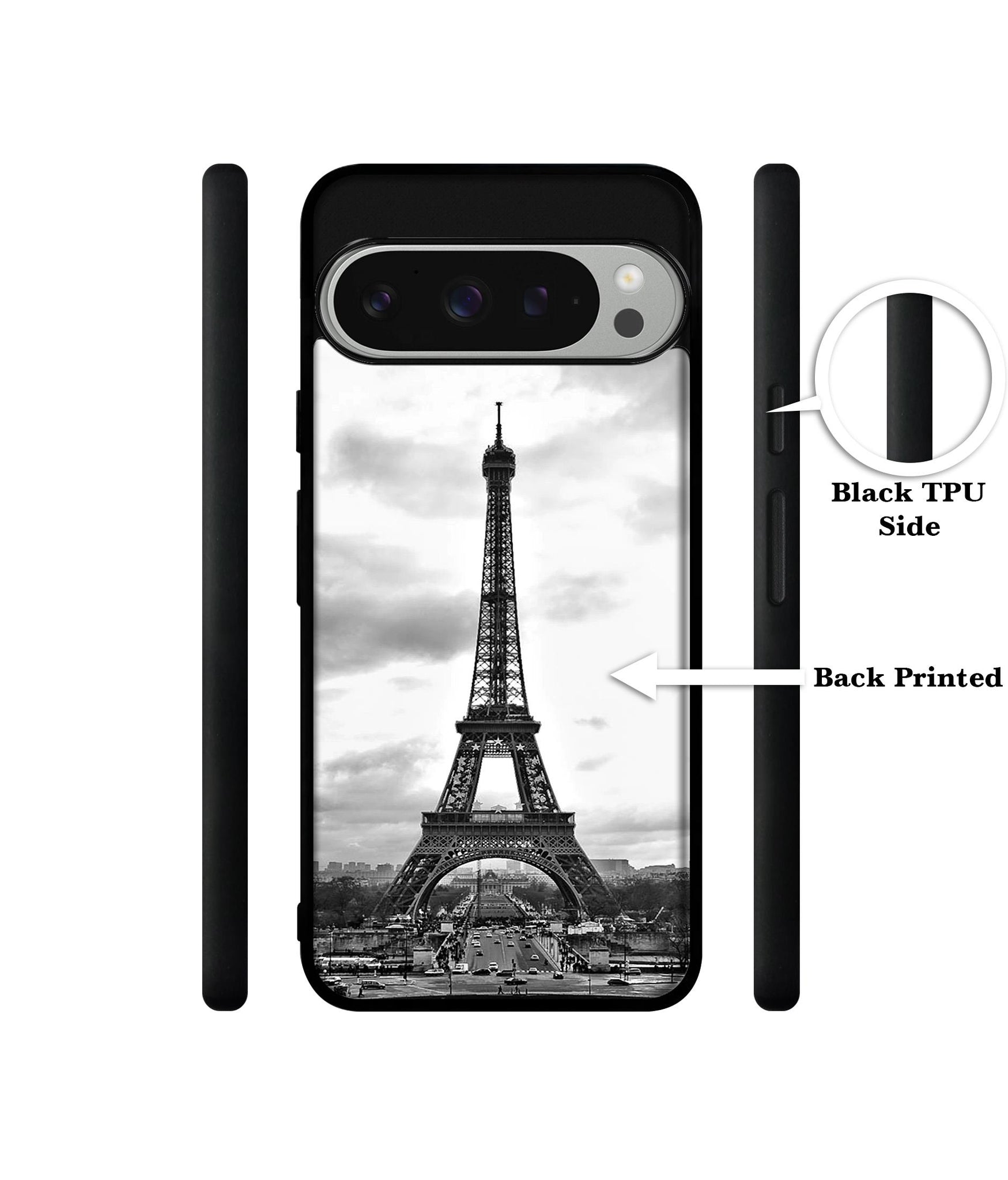 Eiffel Tower Design Designer 2D Printed Back Case Cover for Google Pixel 9 Pro 5G