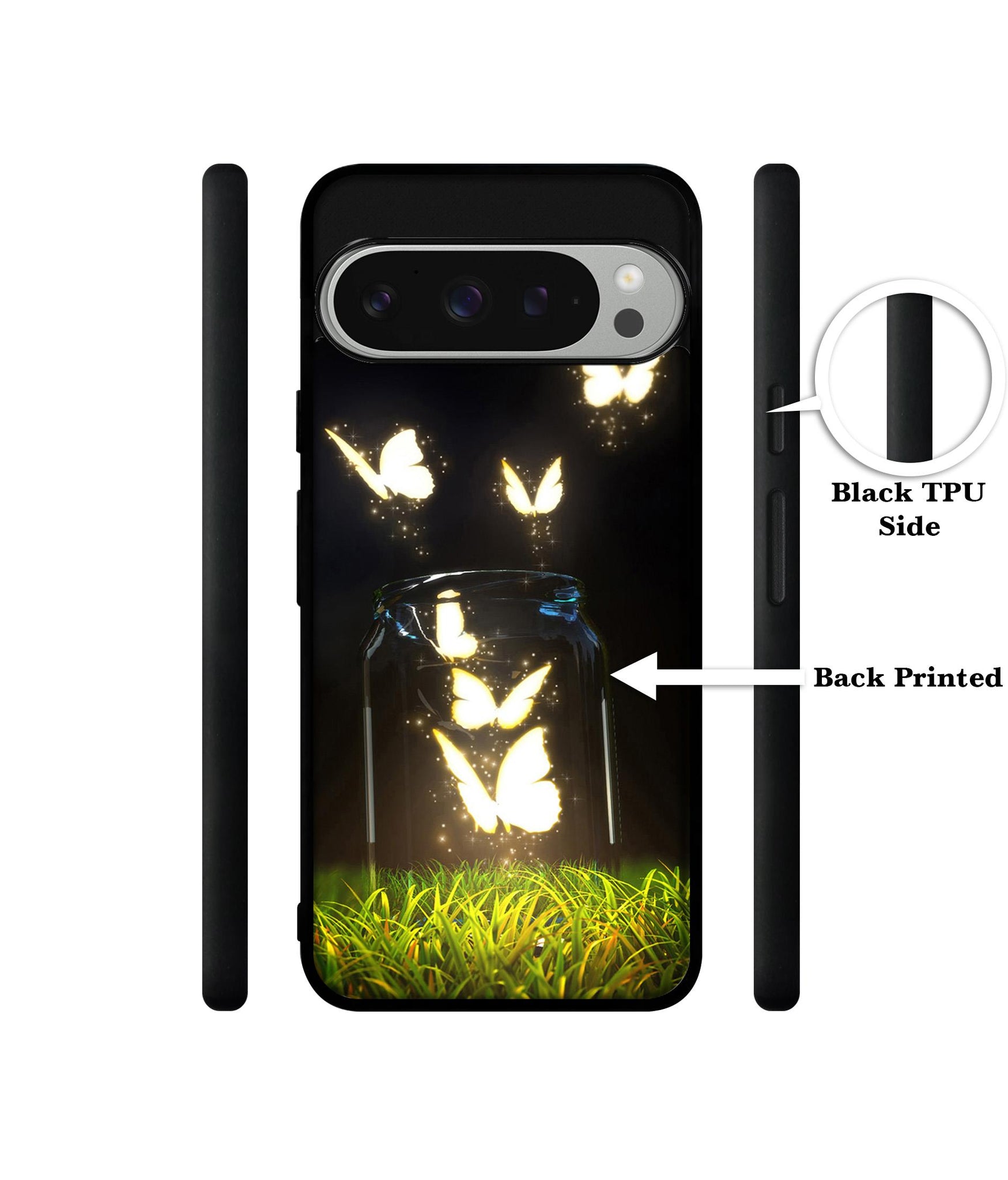 Butterfly Design Designer 2D Printed Back Case Cover for Google Pixel 9 Pro 5G