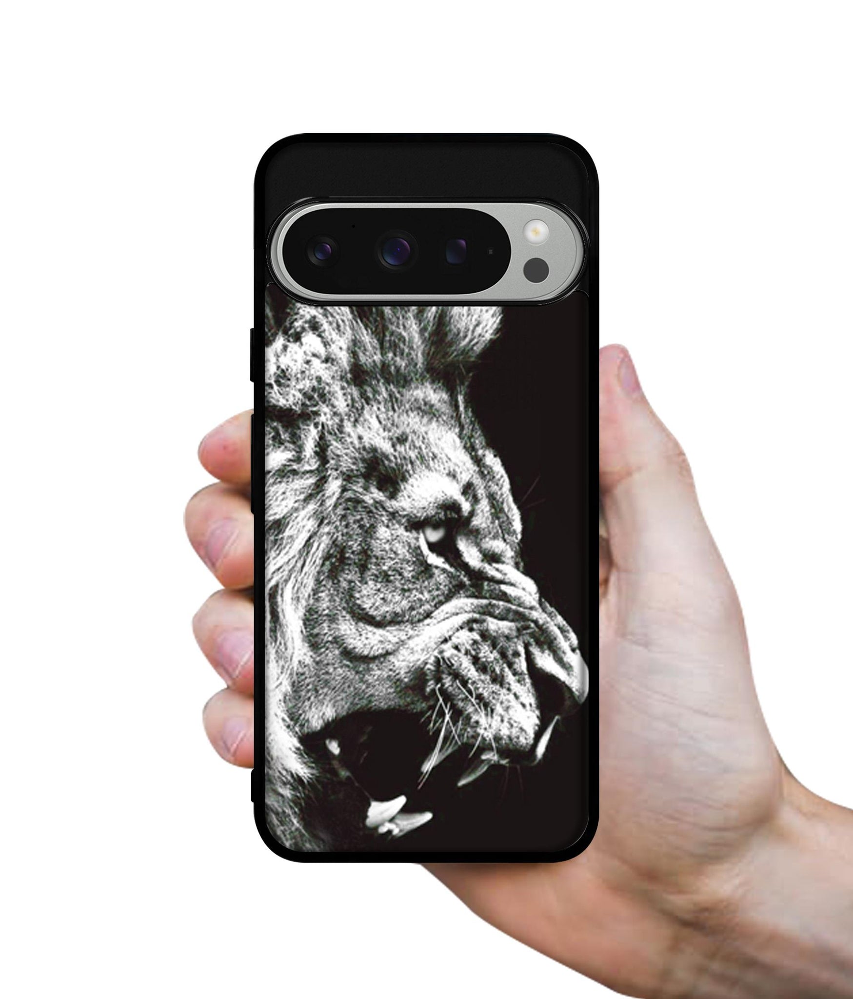 Angry Lion Design Designer 2D Printed Back Case Cover for Google Pixel 9 Pro 5G