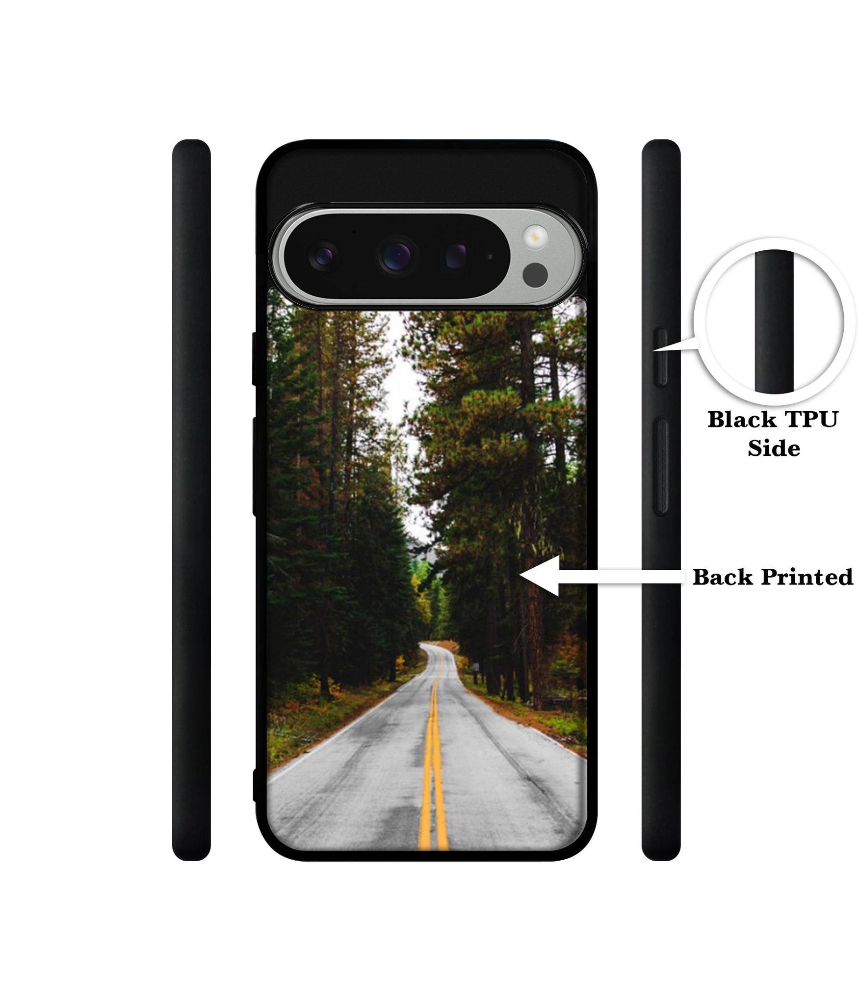 Road Photo Design Designer 2D Printed Back Case Cover for Google Pixel 9 Pro 5G