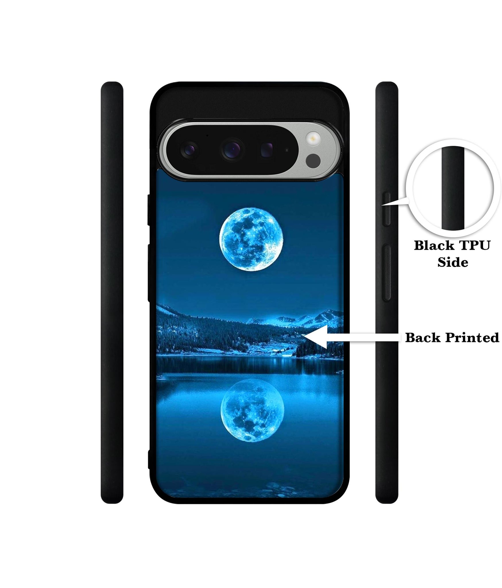 Awesome Moon Design Designer 2D Printed Back Case Cover for Google Pixel 9 Pro 5G