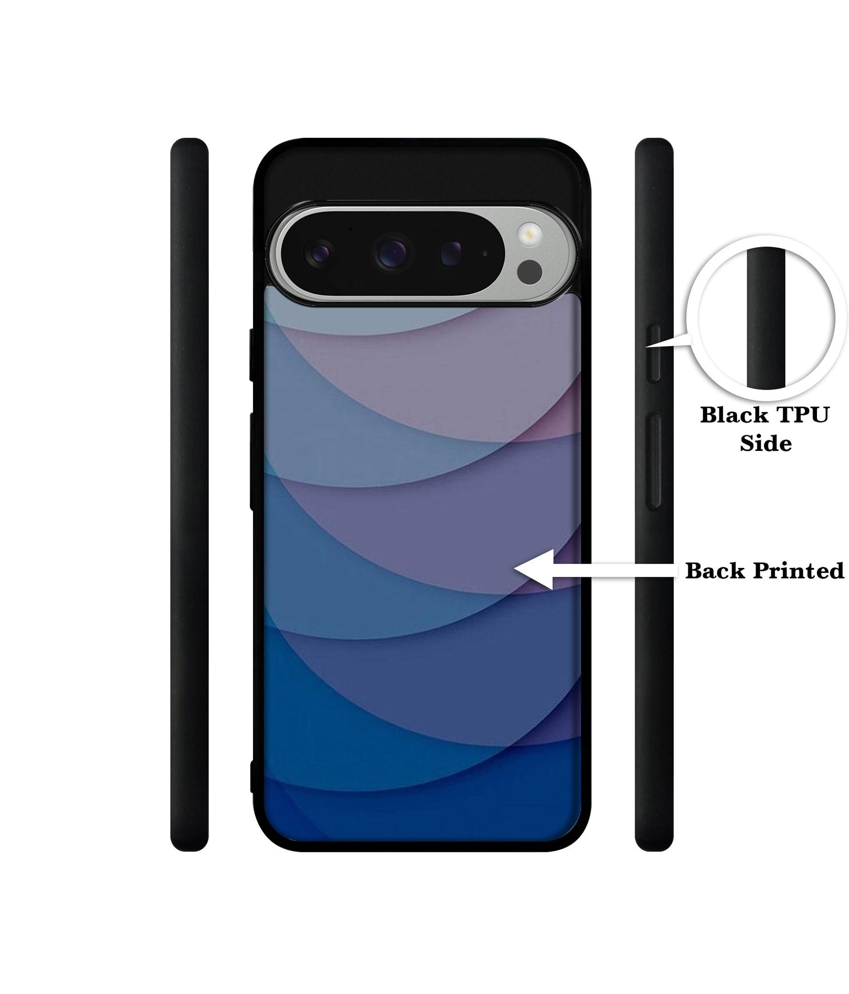 Waves Pattern Print Design Designer 2D Printed Back Case Cover for Google Pixel 9 Pro 5G