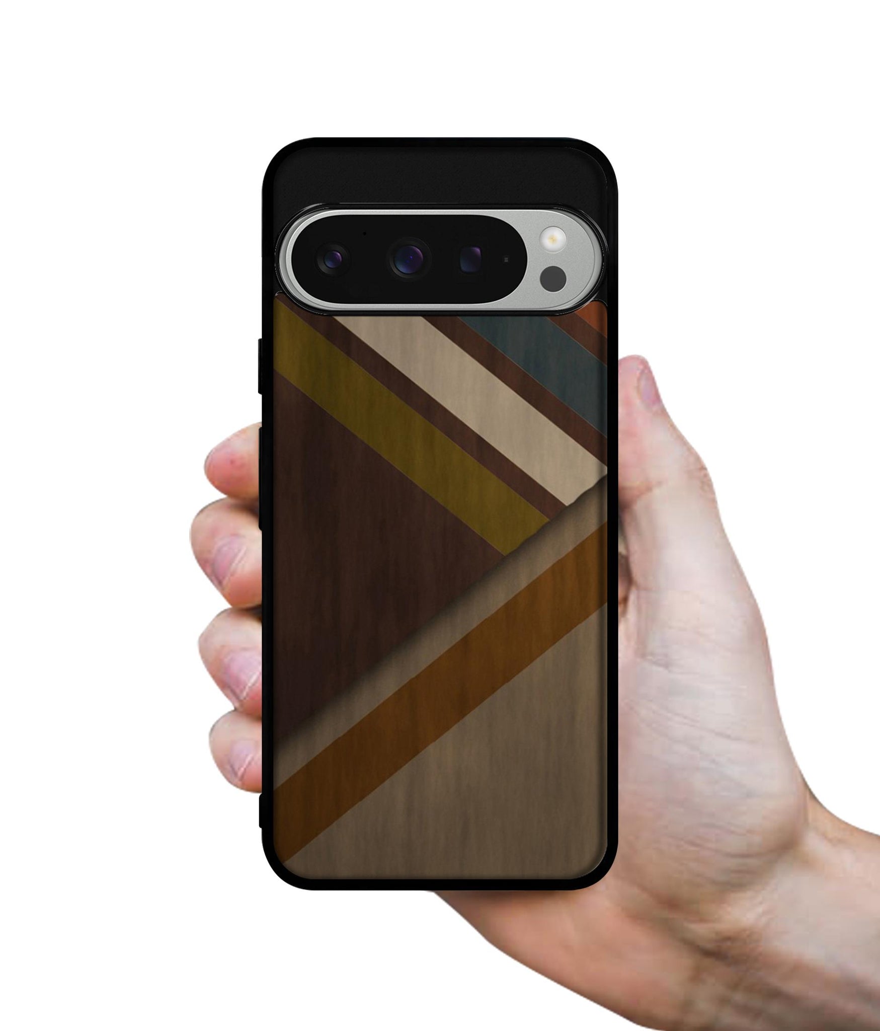 Colorful Wooden Pattern Design Designer 2D Printed Back Case Cover for Google Pixel 9 Pro 5G